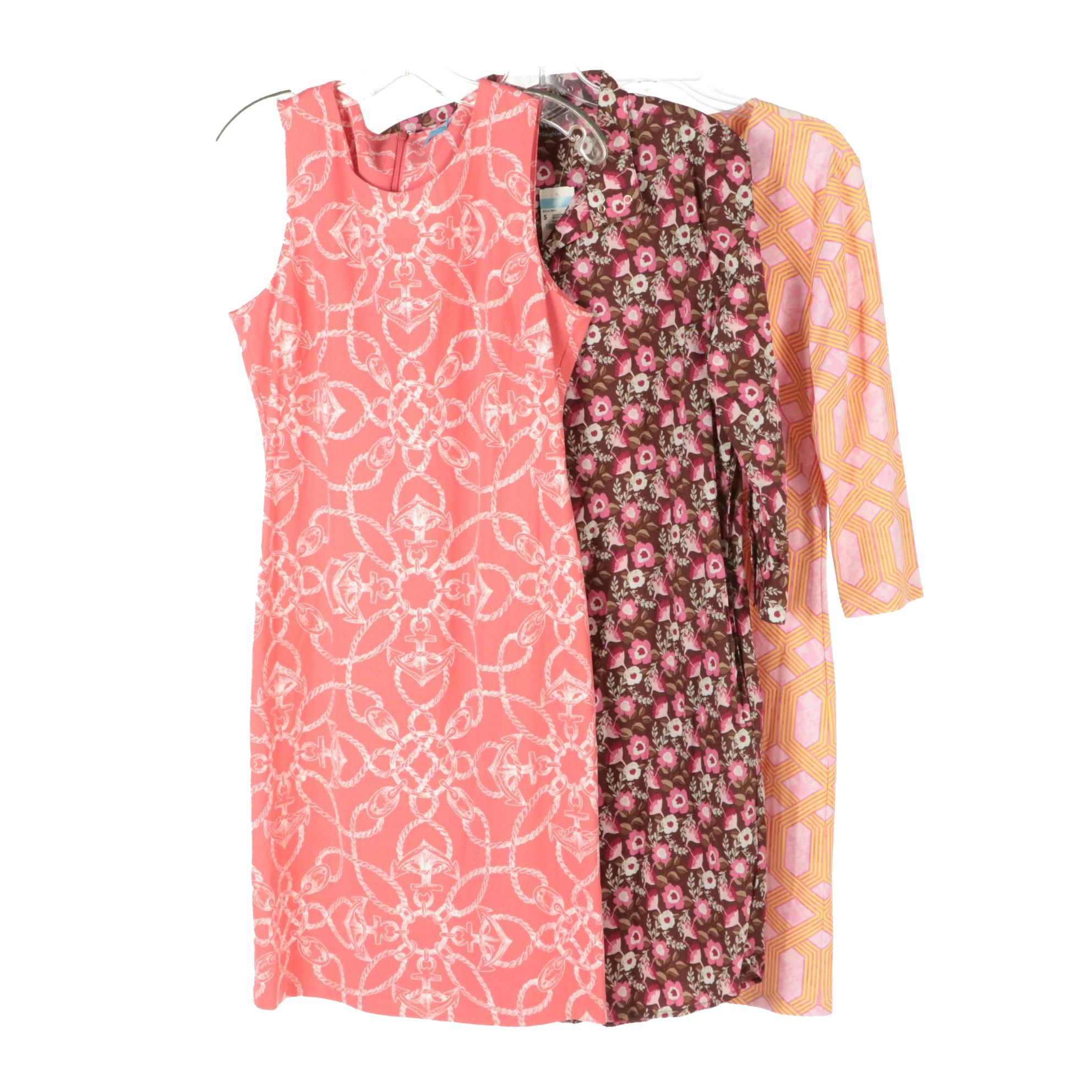 J. McLaughlin Berlin Shirt Dress, Carly Cabana and Sophia Printed Dresses