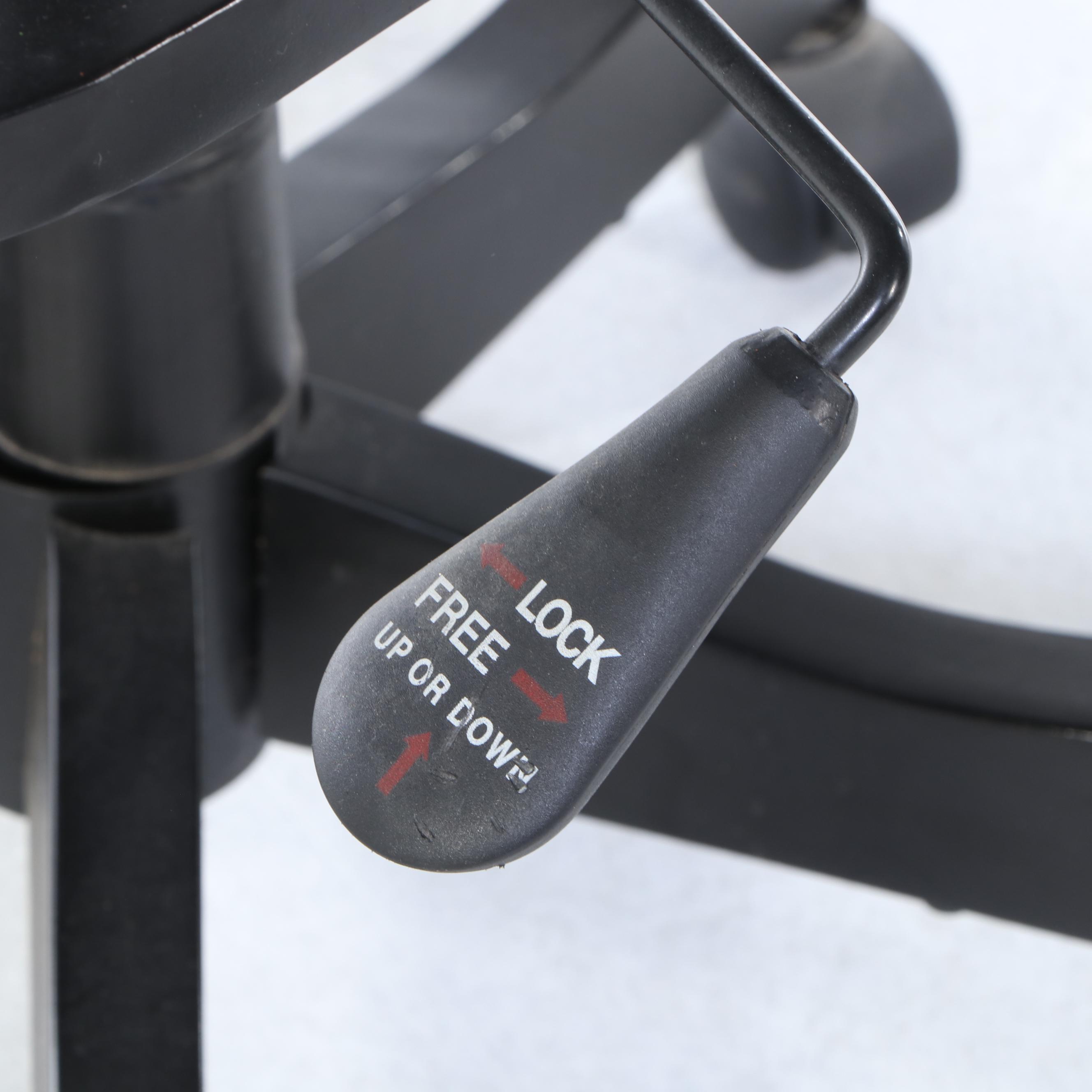 Colonial Style Ebonized Wood Single-Drawer Desk with Windsor Style Desk Chair