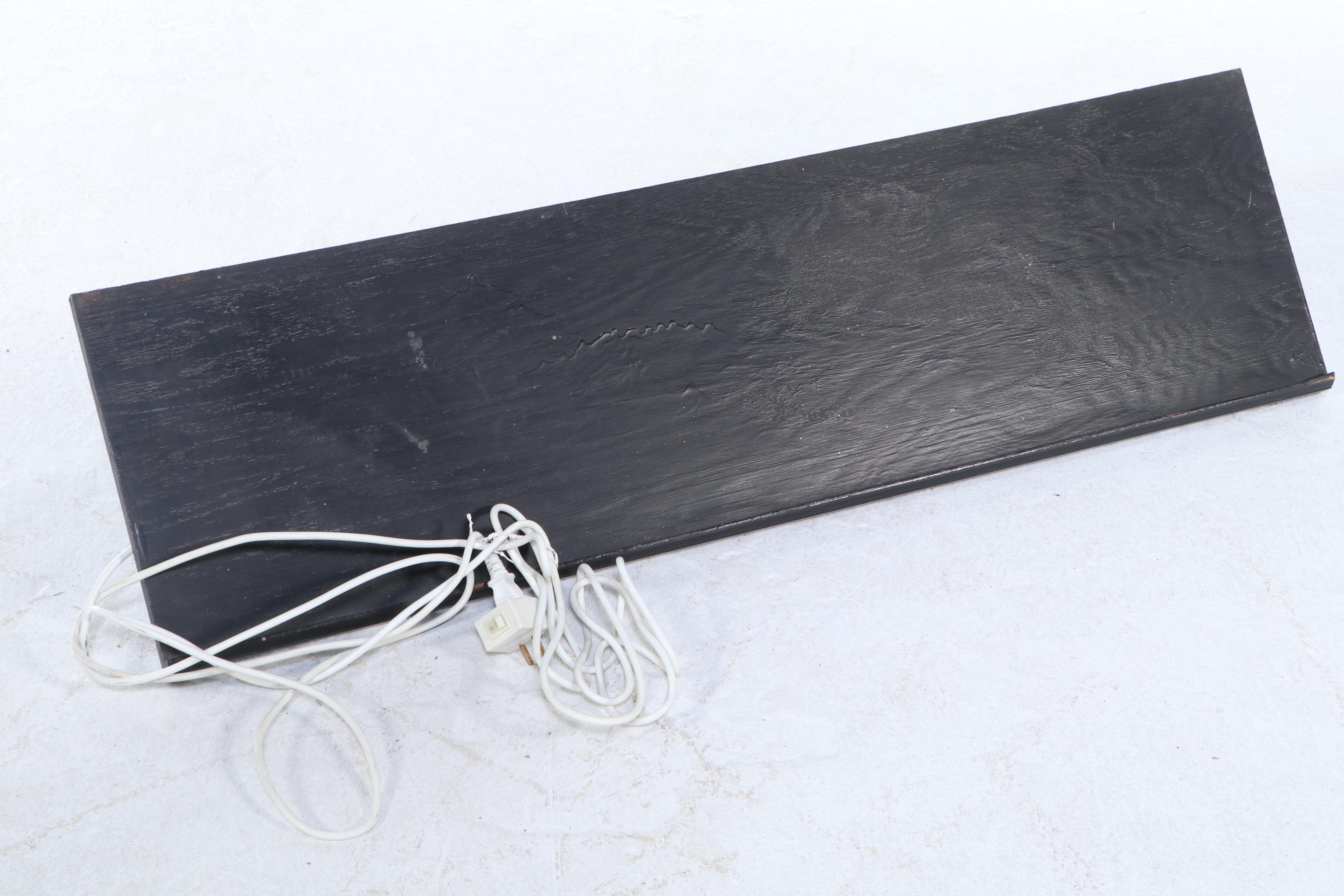 Colonial Style Ebonized Wood Single-Drawer Desk with Windsor Style Desk Chair