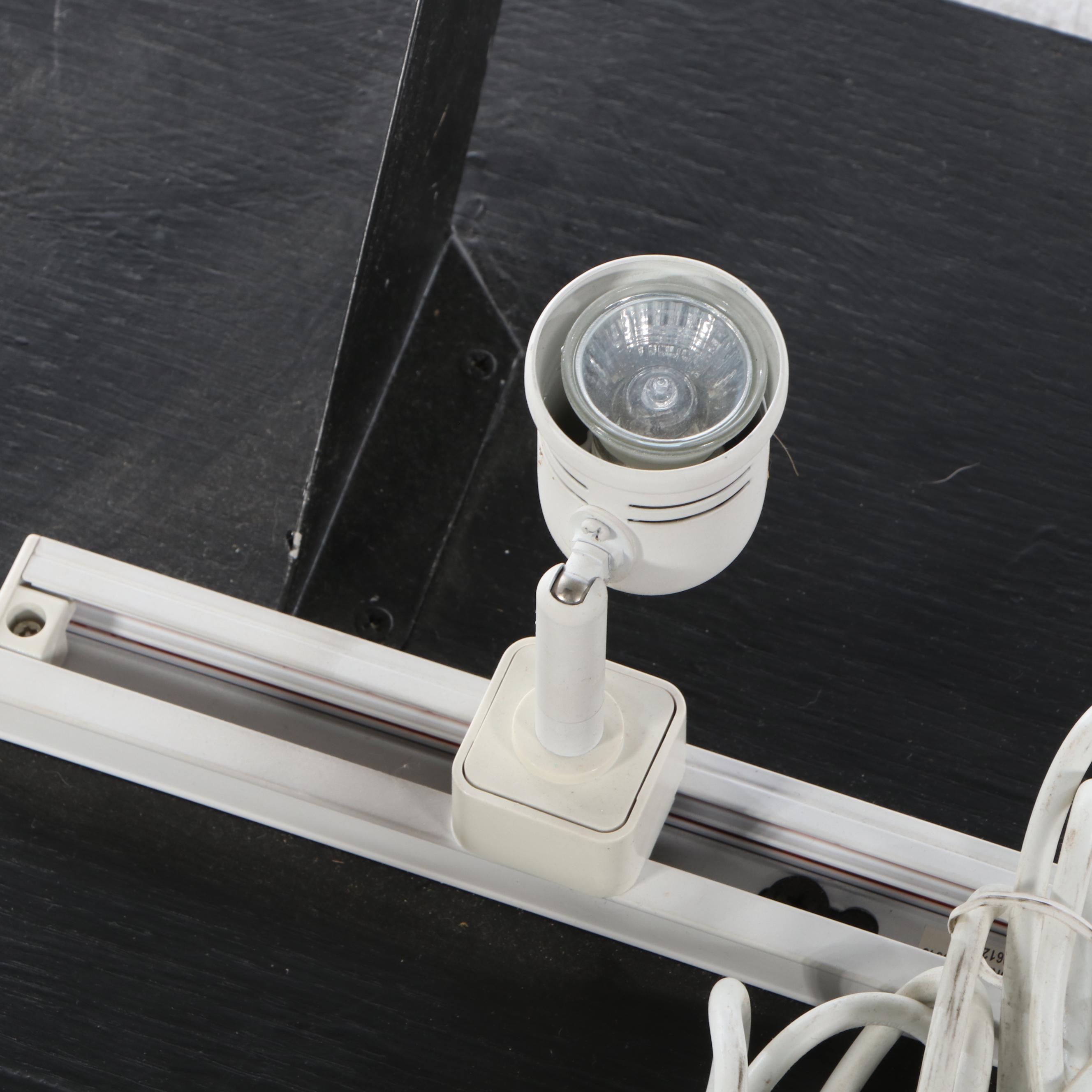 Colonial Style Ebonized Wood Single-Drawer Desk with Windsor Style Desk Chair