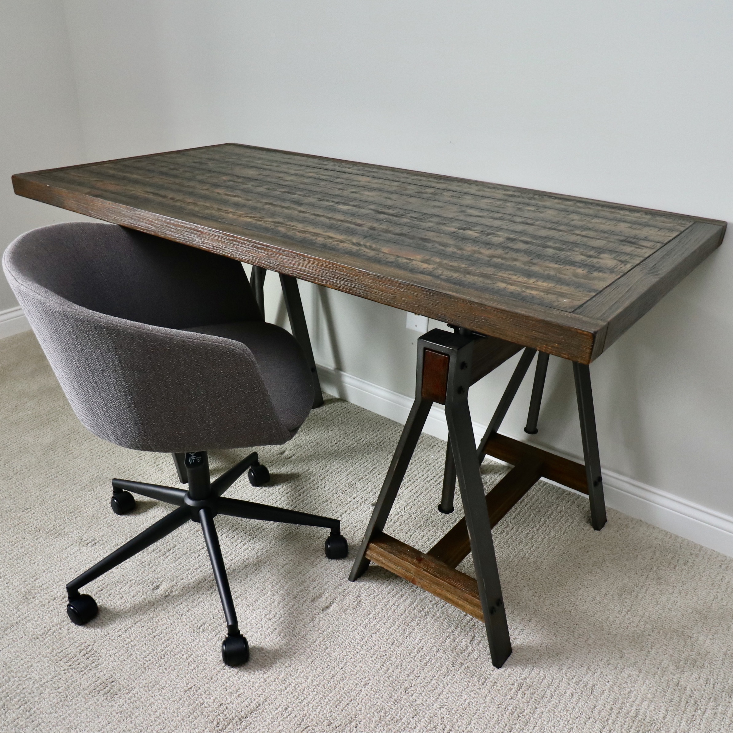 Coaster "Delmar" Adjustable Writing Table and Williams-Sonoma Desk Chair