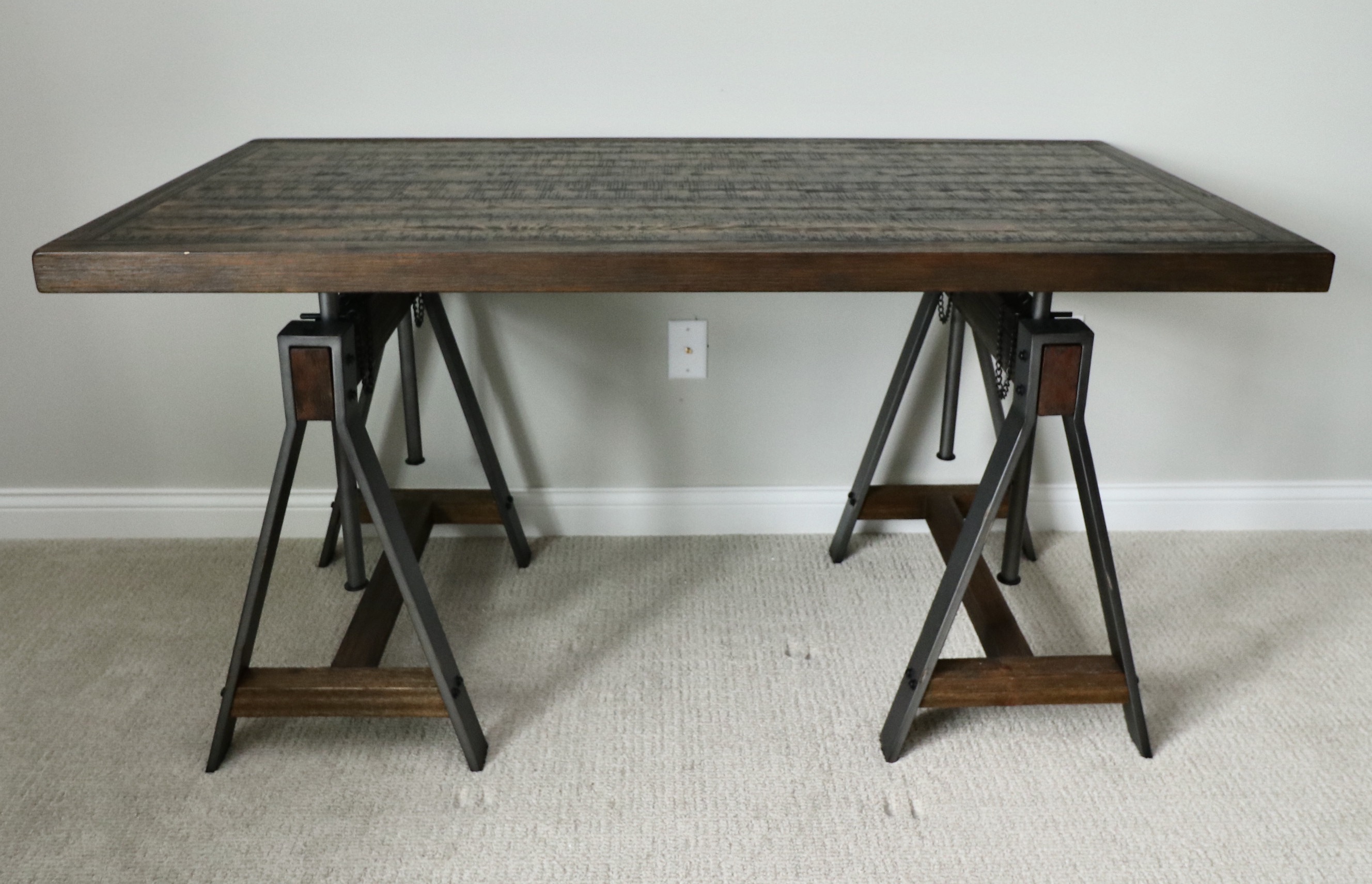 Coaster "Delmar" Adjustable Writing Table and Williams-Sonoma Desk Chair