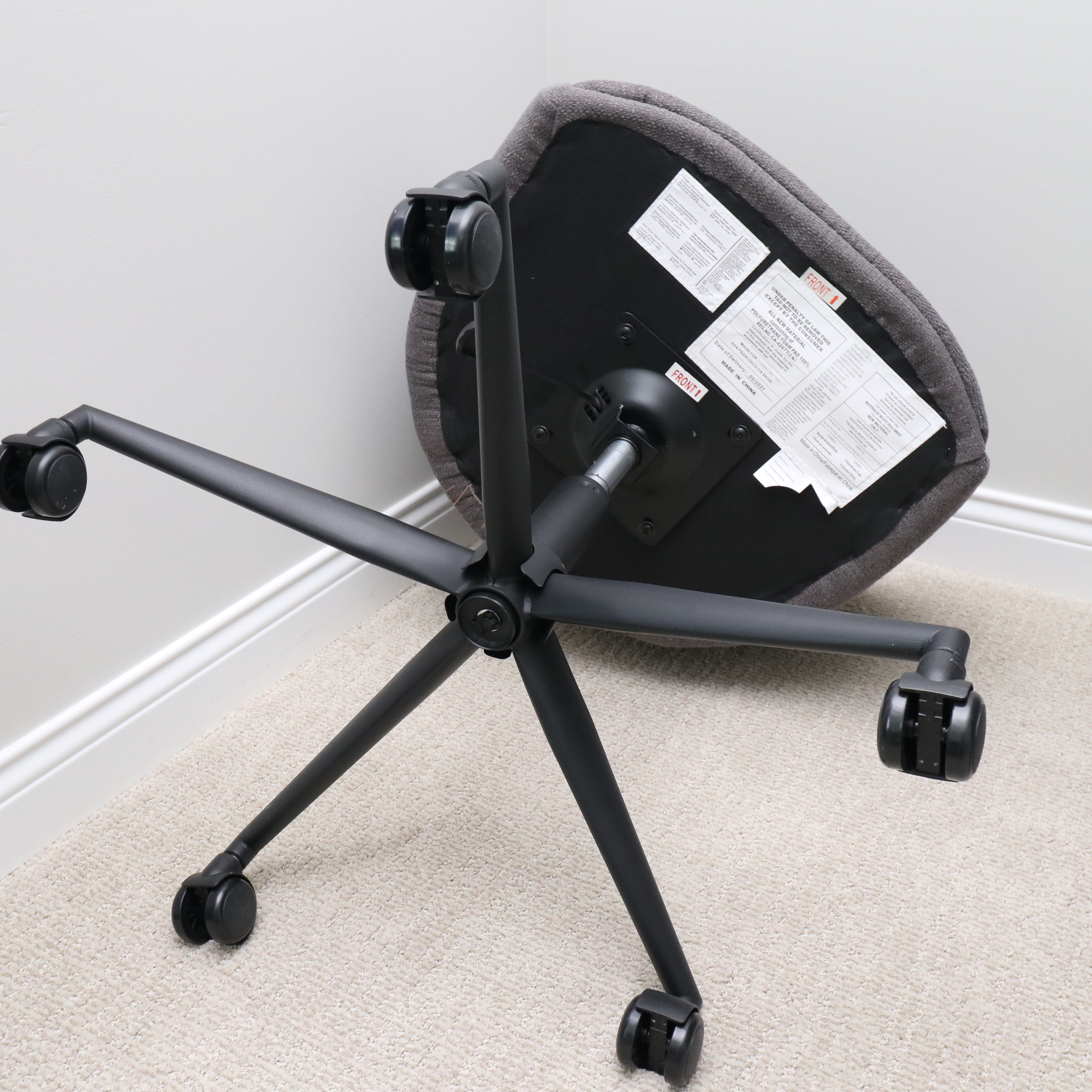 Coaster "Delmar" Adjustable Writing Table and Williams-Sonoma Desk Chair