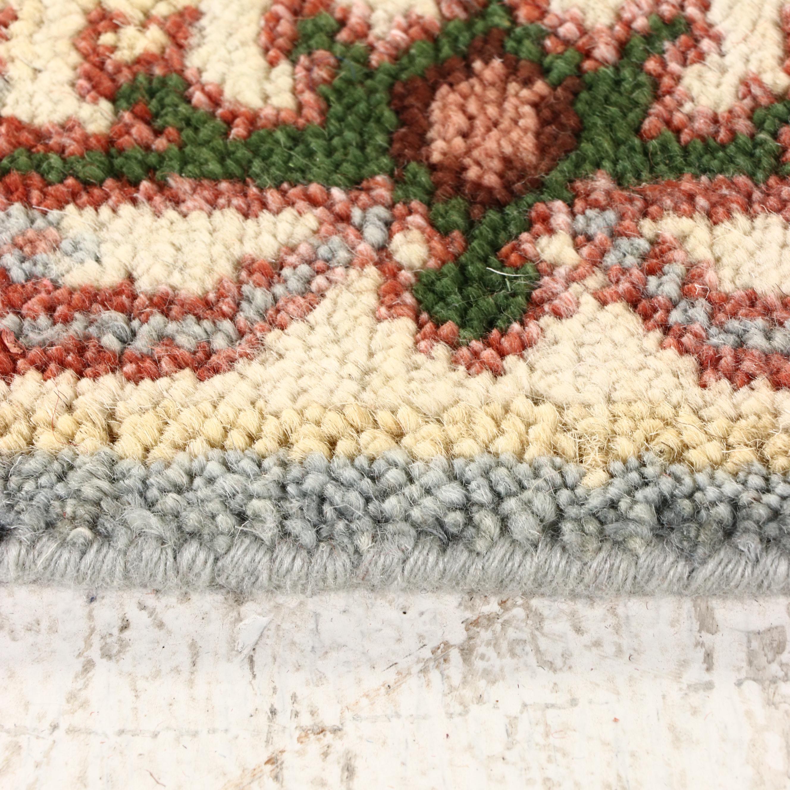 2'5 x 6'6 Hand-Knotted Indo-Persian Serapi Carpet Runner