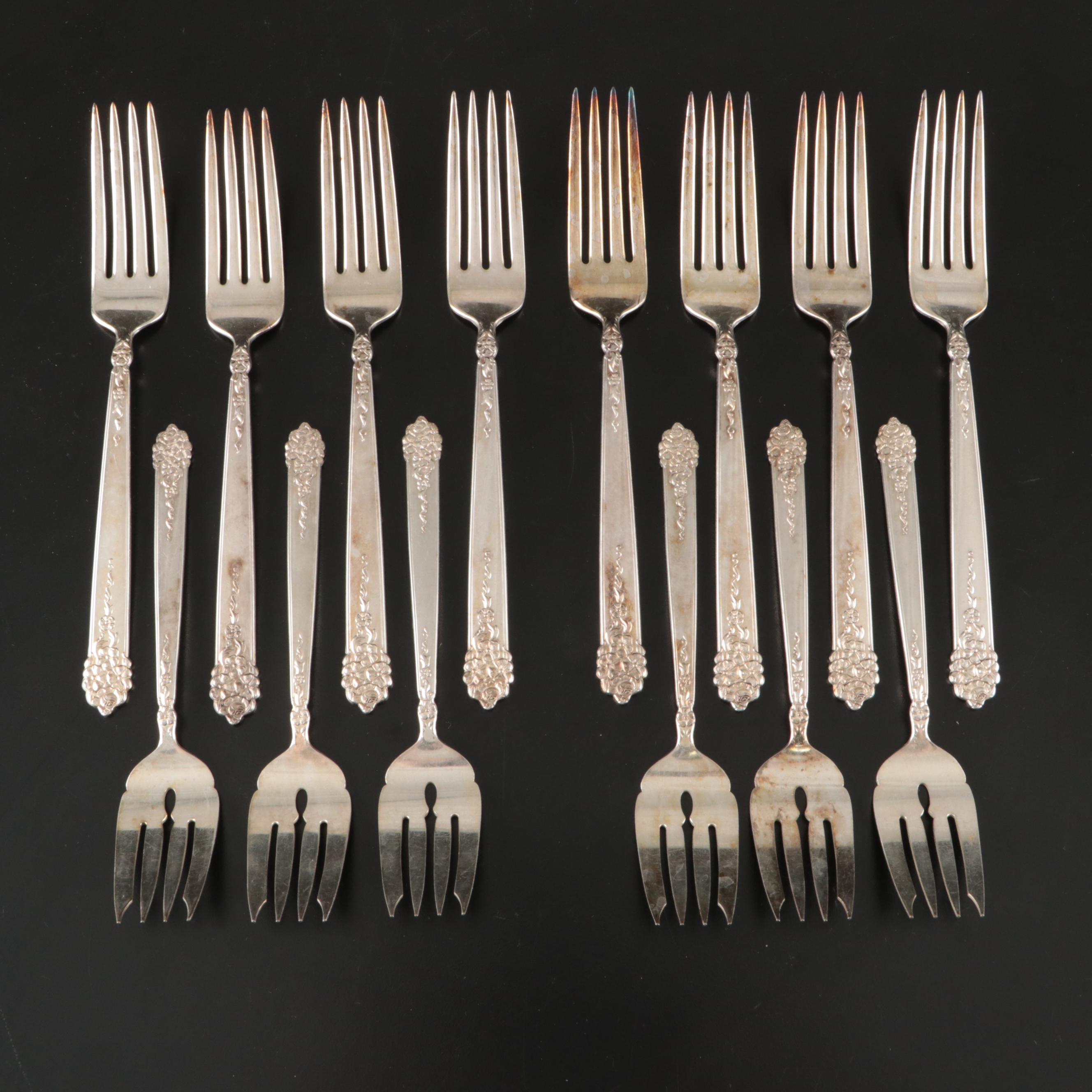King Edward Silver Plate Flatware in Tarnish Resistant Chest