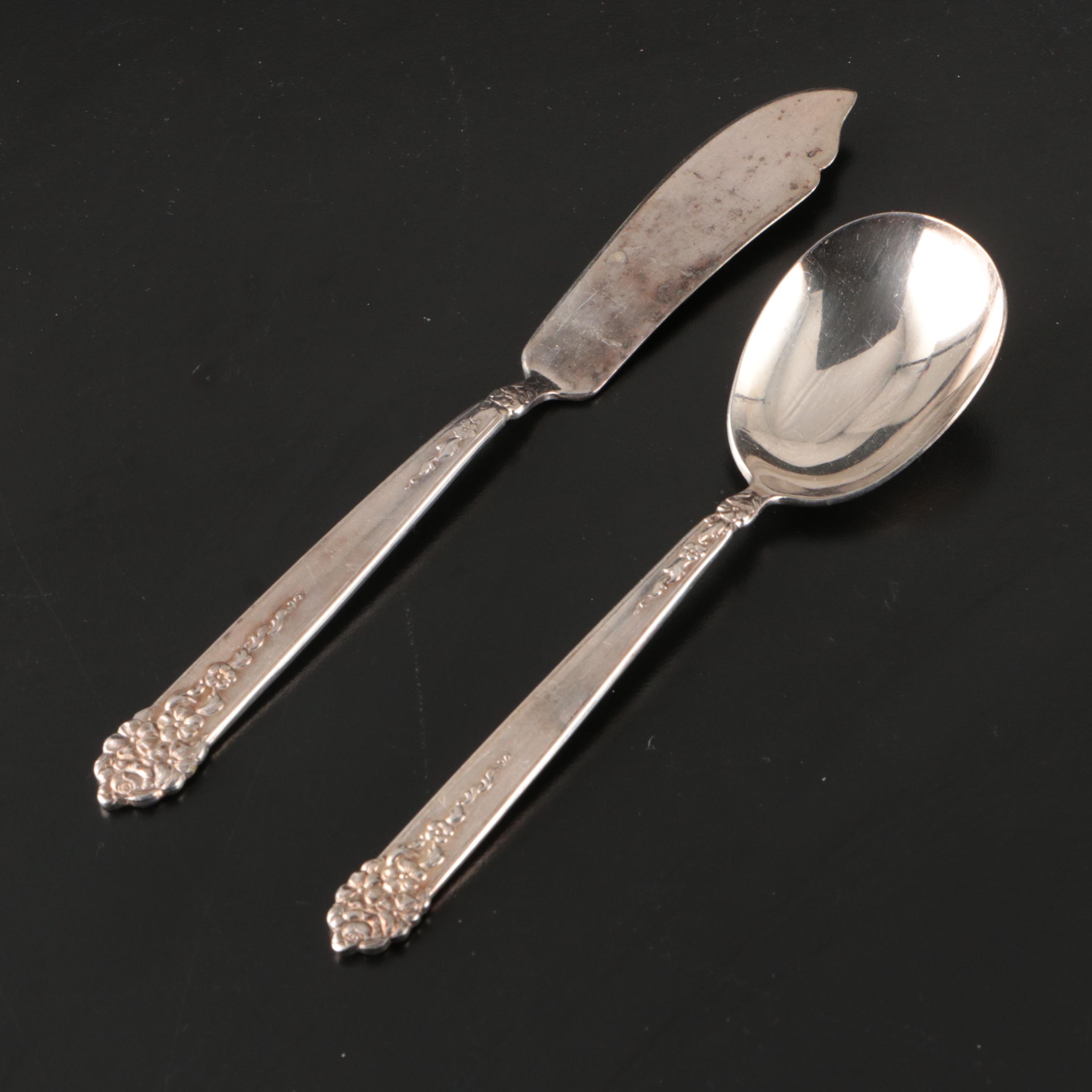 King Edward Silver Plate Flatware in Tarnish Resistant Chest