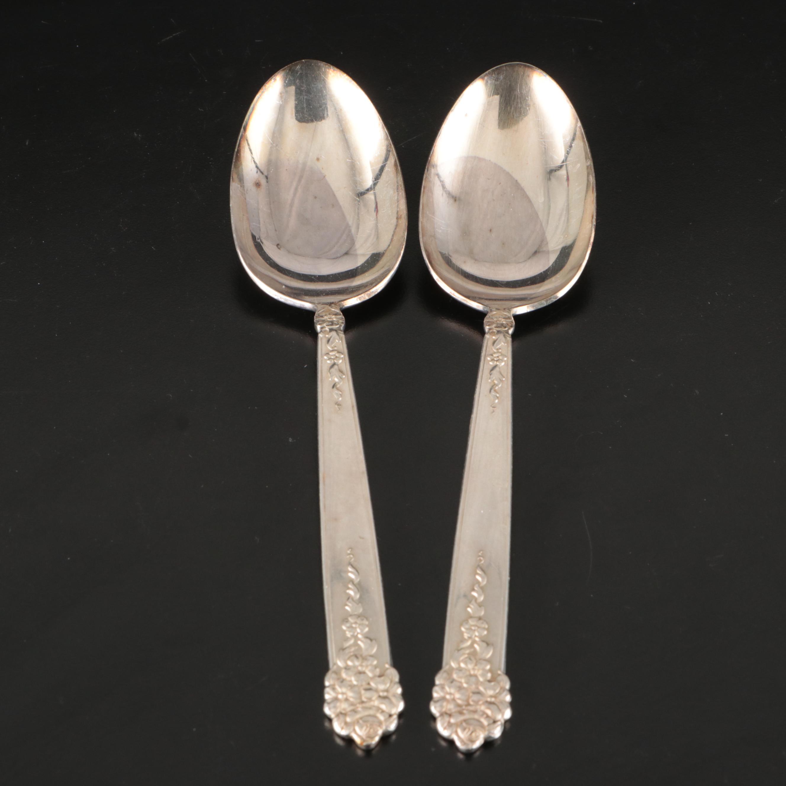 King Edward Silver Plate Flatware in Tarnish Resistant Chest