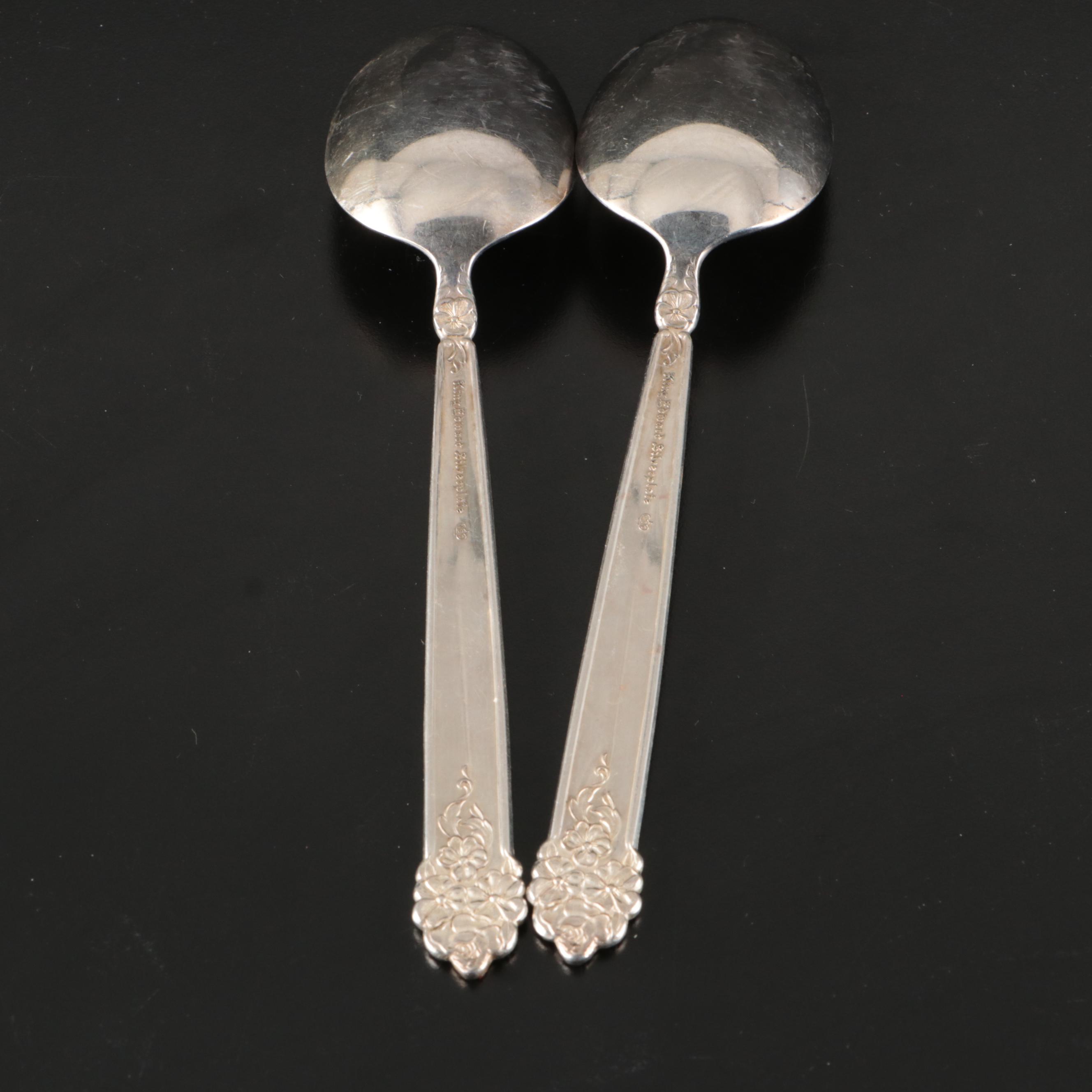 King Edward Silver Plate Flatware in Tarnish Resistant Chest