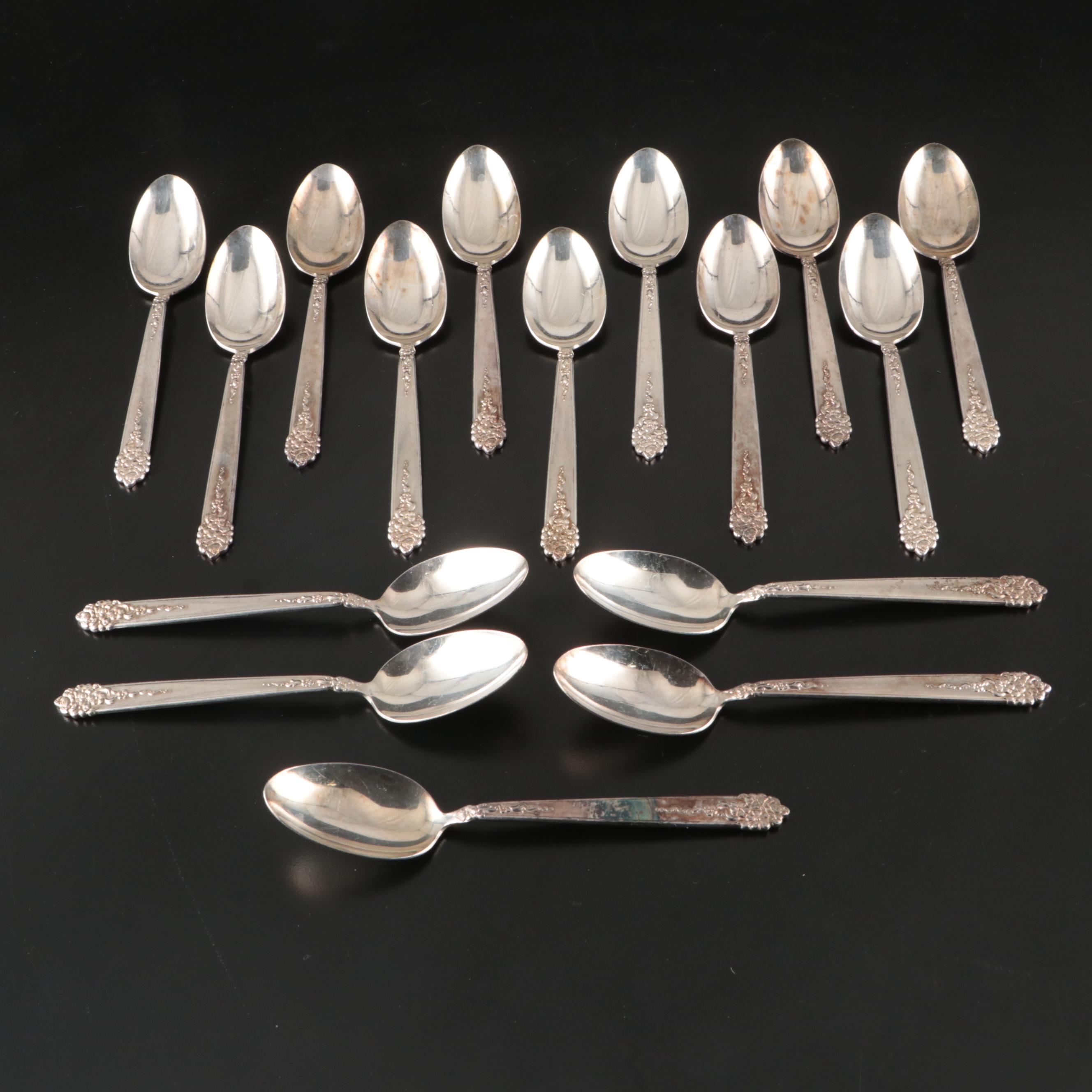 King Edward Silver Plate Flatware in Tarnish Resistant Chest