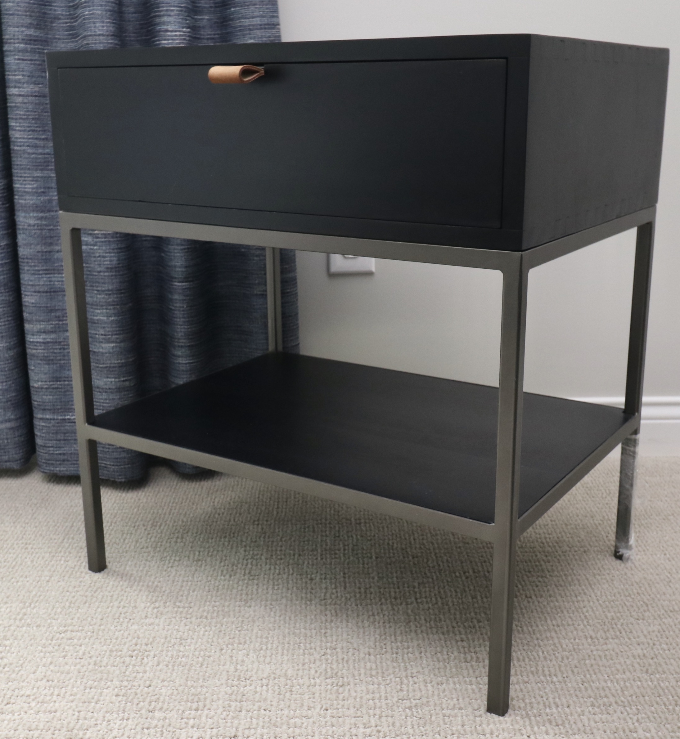 Four Hands "Trey" Industrial Style Nightstands, Pair