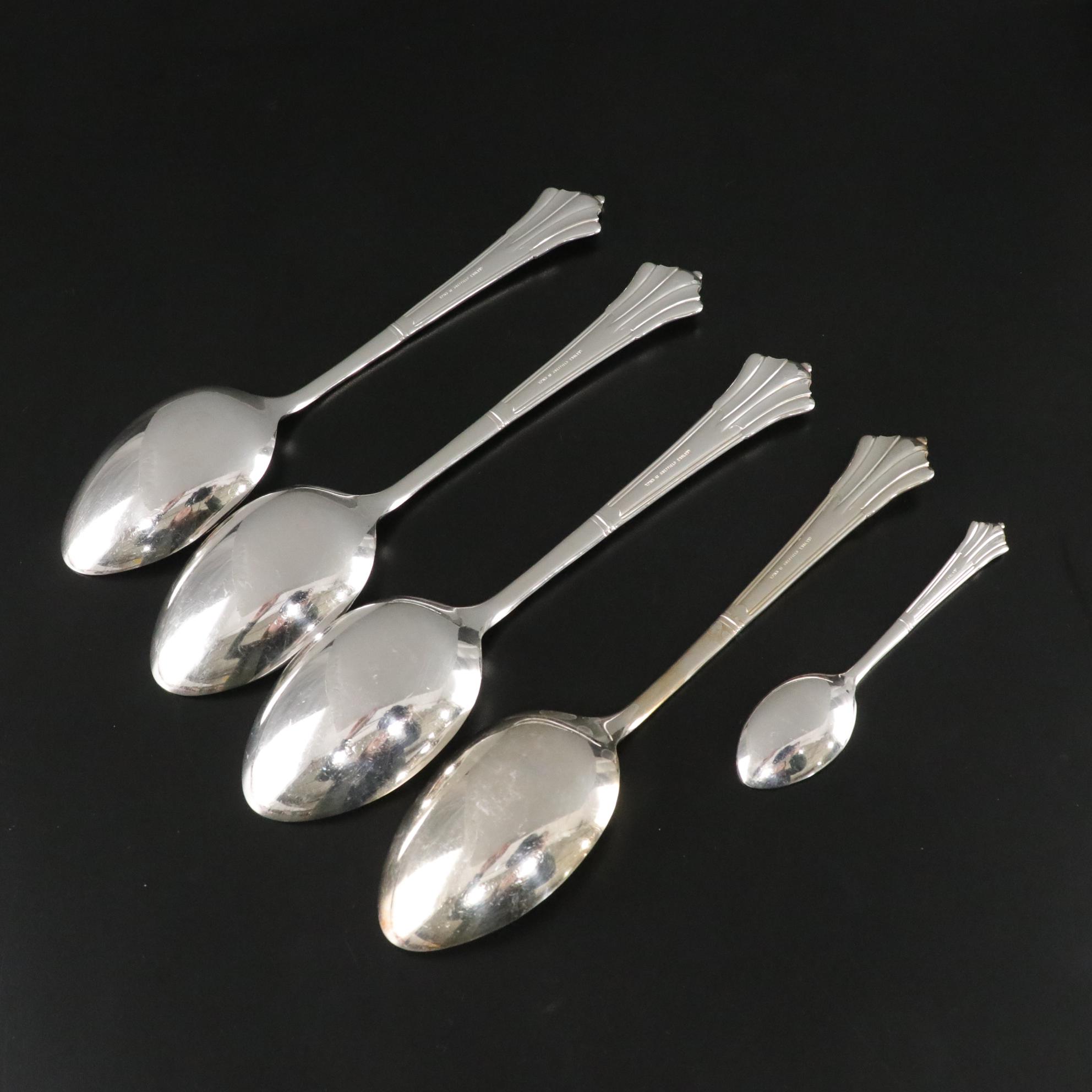 Sheffield "Albany" Silver Plate Flatware with Chinacraft Dinner Knives