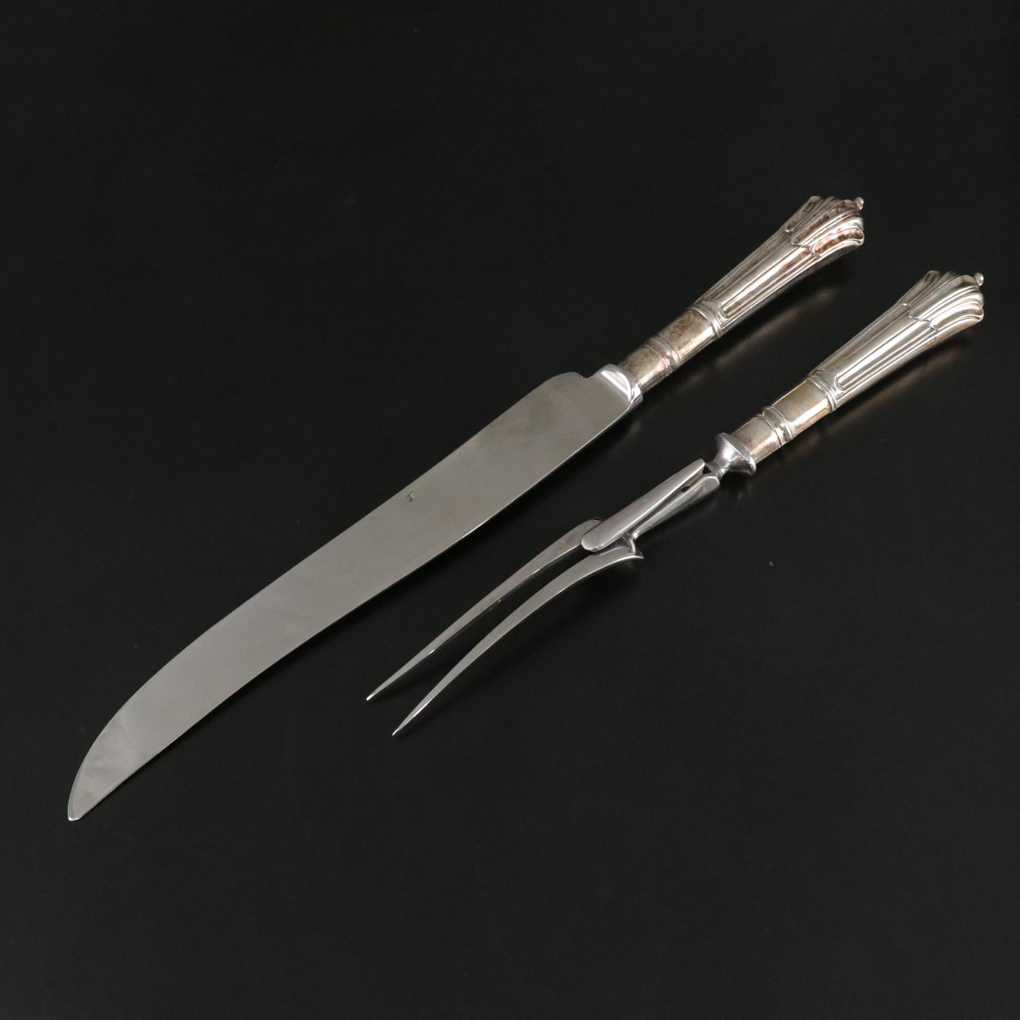 Sheffield "Albany" Silver Plate Flatware with Chinacraft Dinner Knives