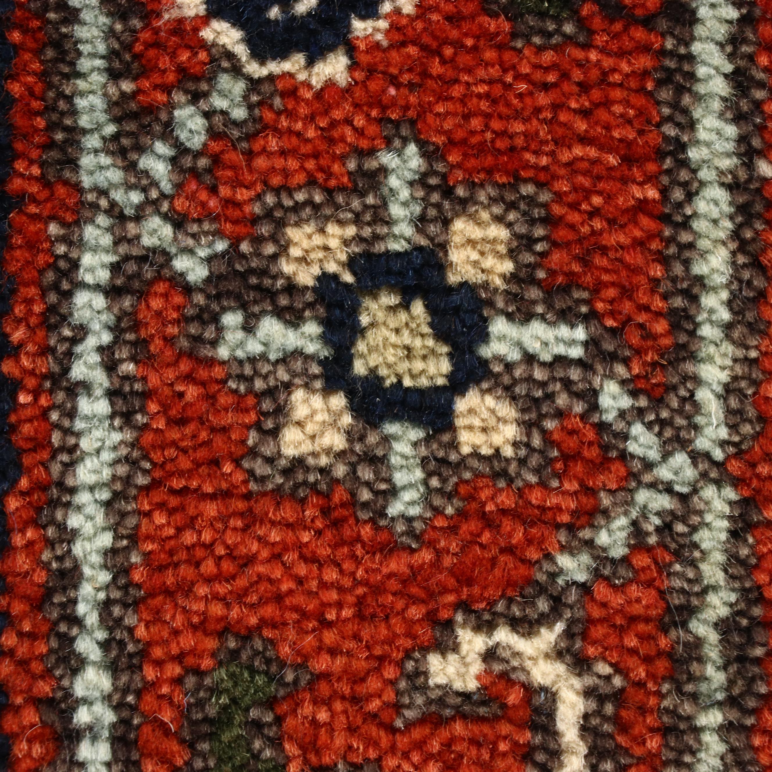 2'7 x 12'2 Hand-Knotted Indo-Persian Serapi Carpet Runner