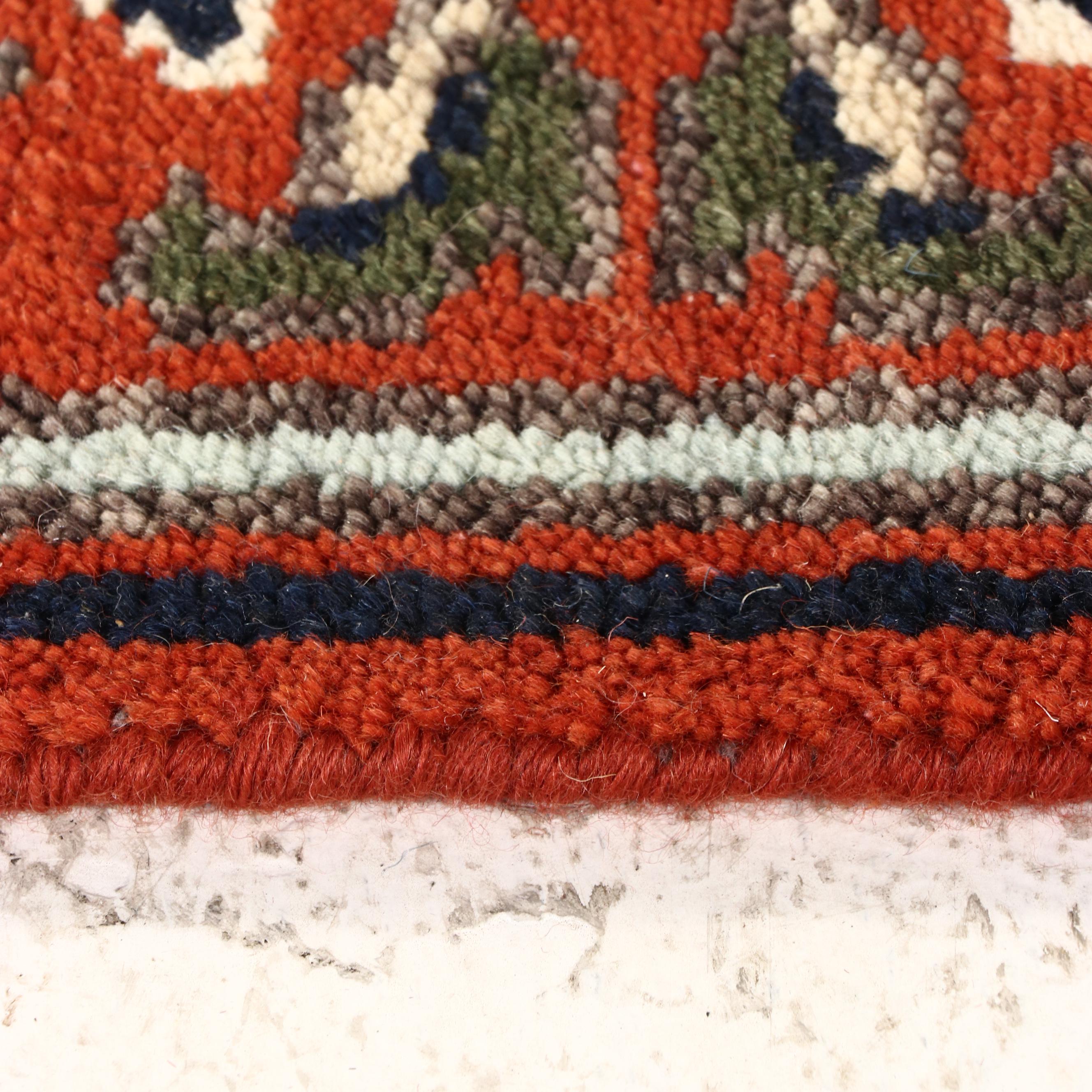 2'7 x 12'2 Hand-Knotted Indo-Persian Serapi Carpet Runner