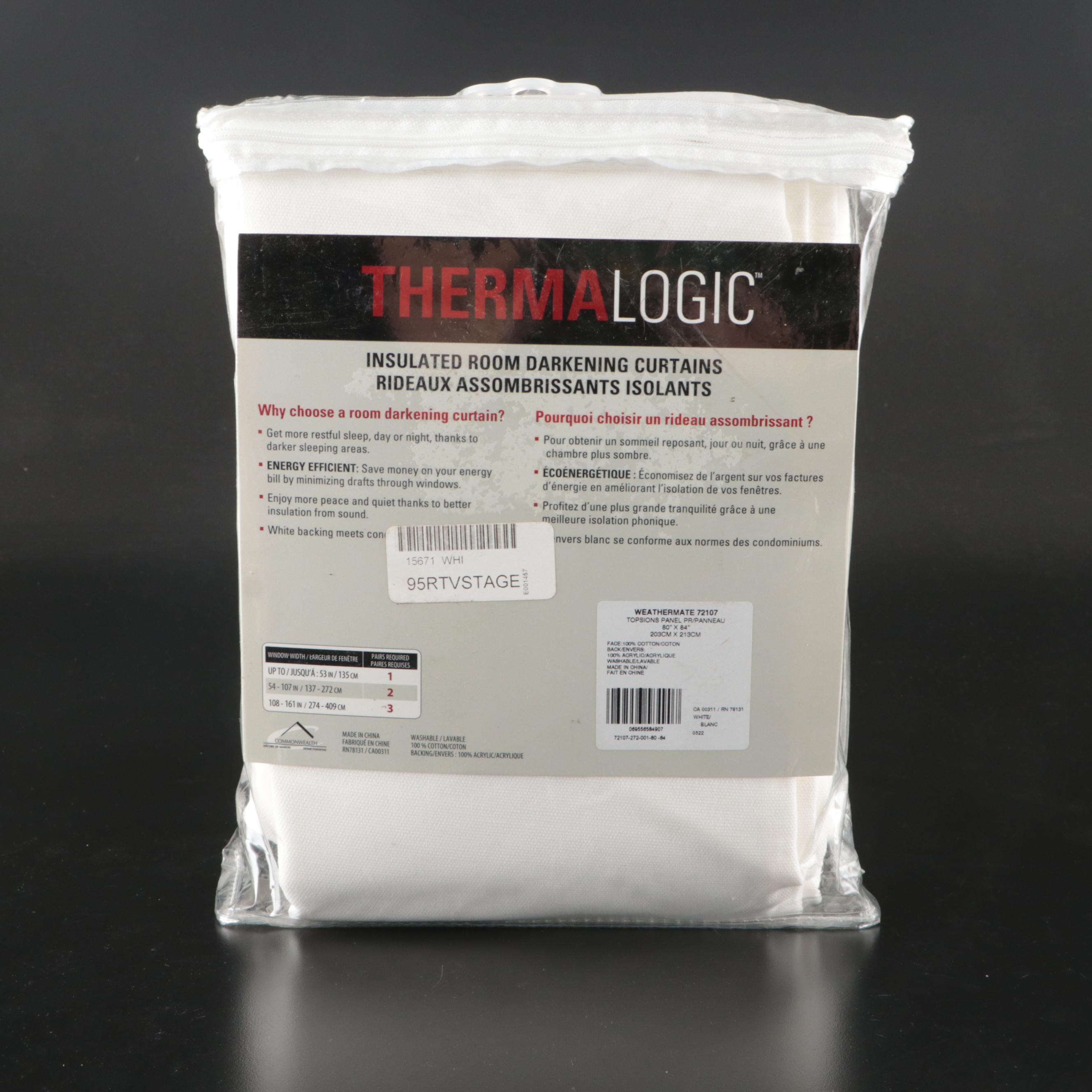 ThermaLogic Insulated Cotton and Acrylic Curtains