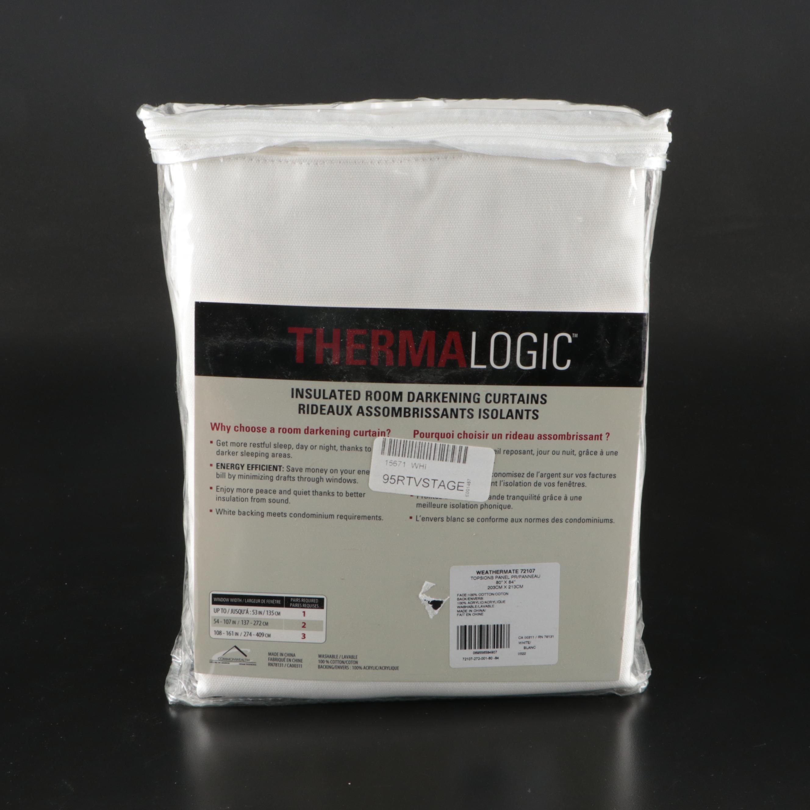 ThermaLogic Insulated Cotton and Acrylic Curtains