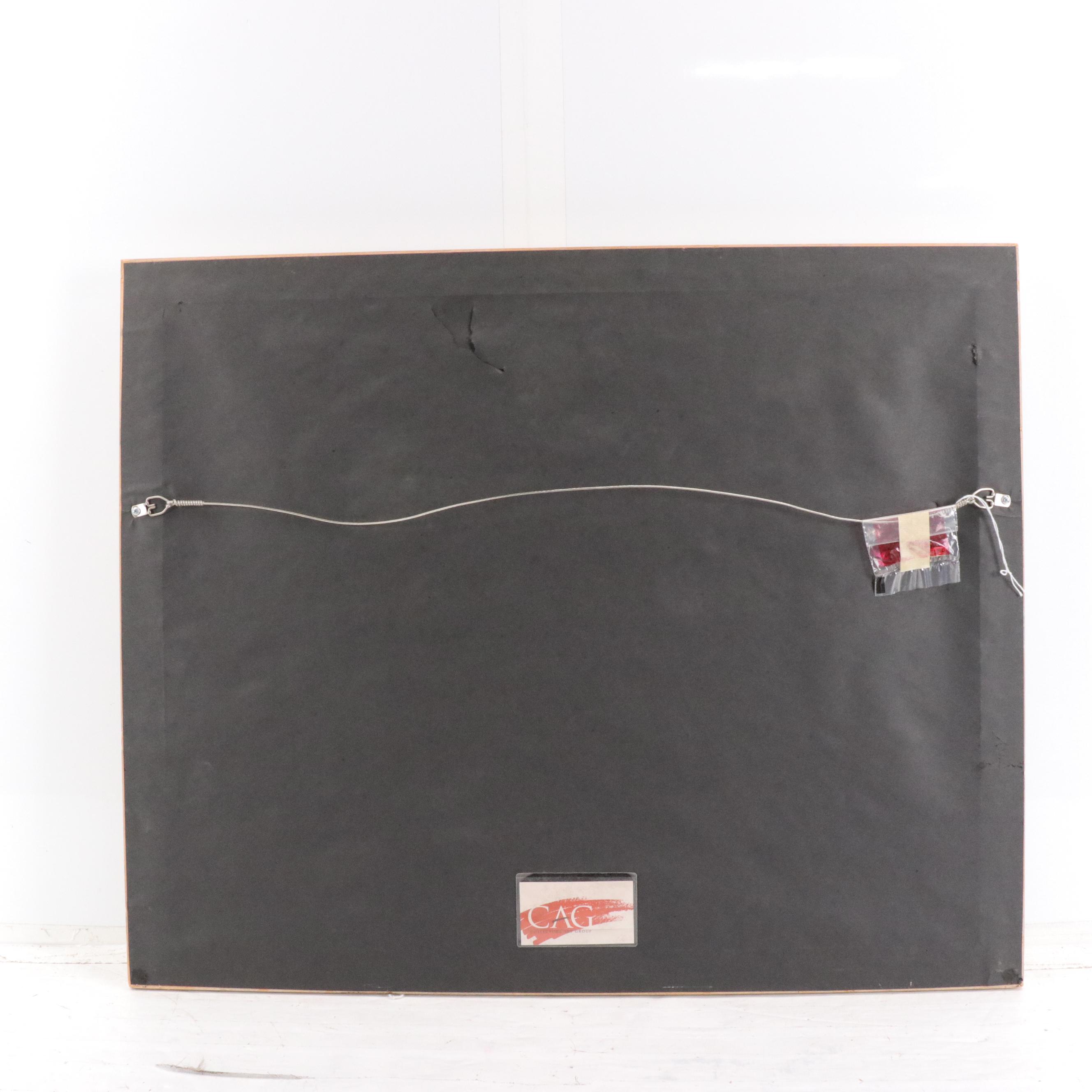 Architectural Graphite Drawing, Late 20th Century