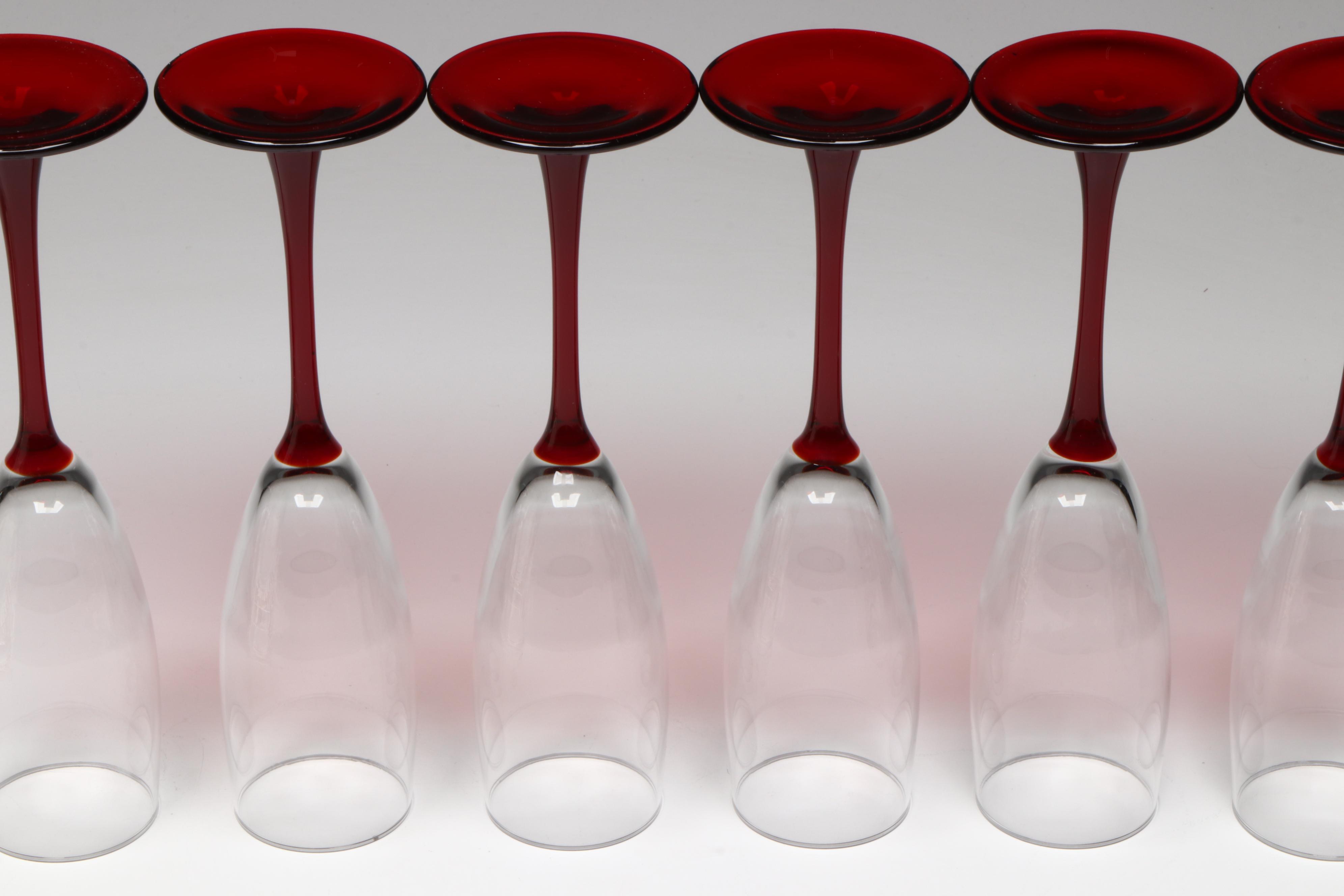 Royal Albert "Old Country Roses" Bone China Plates with Champagne Flutes