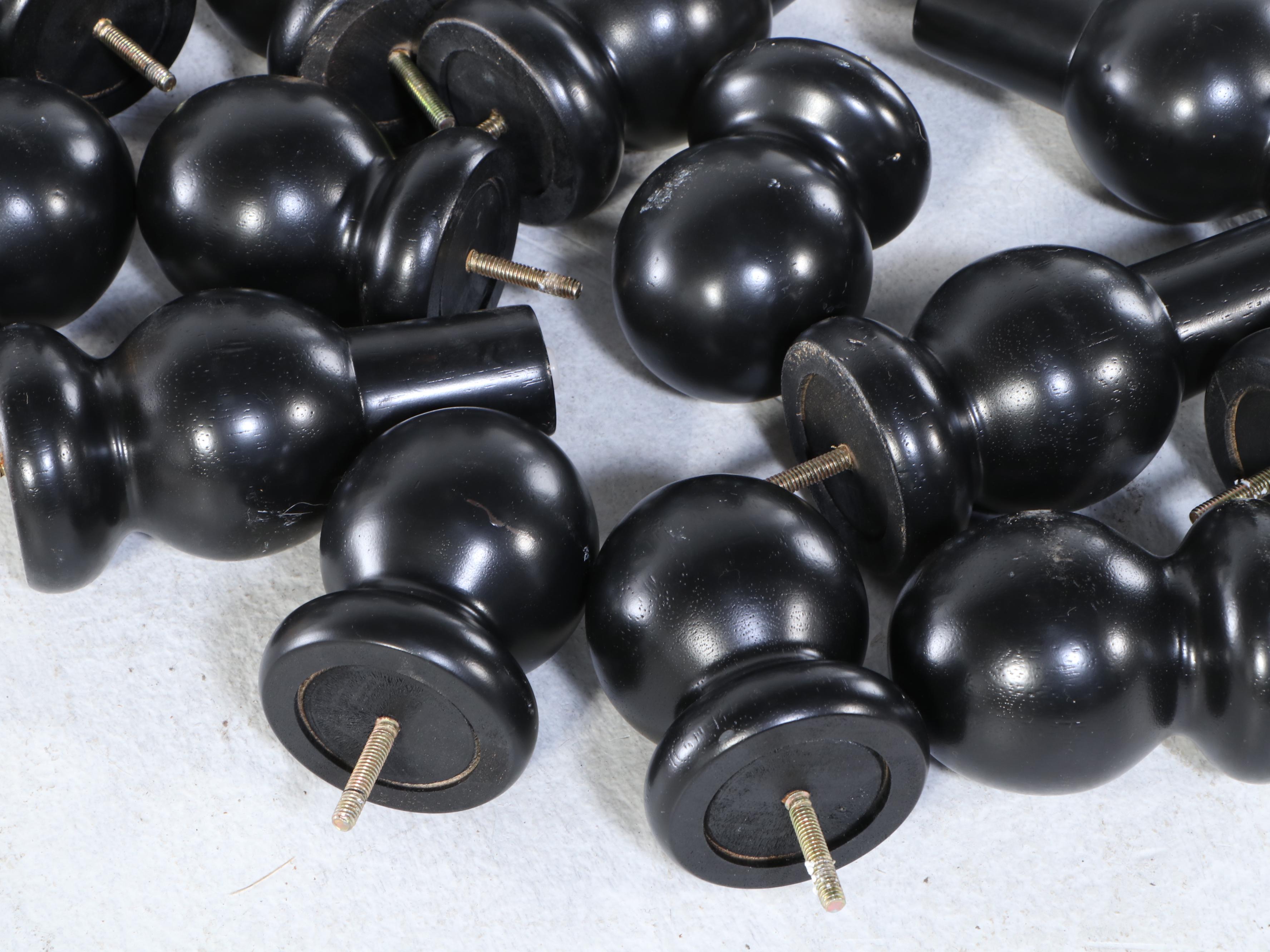 Pottery Barn Kids Contemporary Black Painted Wood Bunk Bed Set