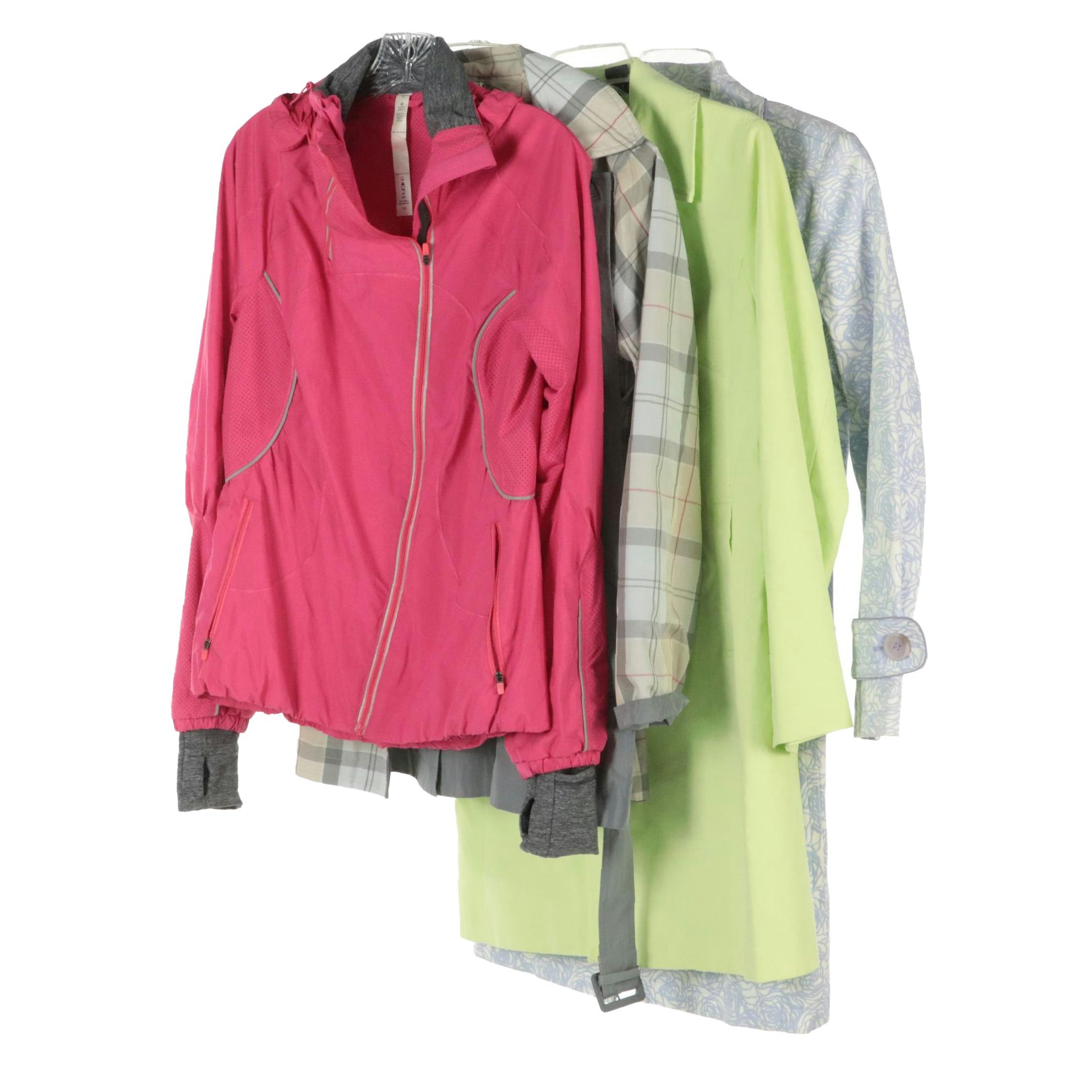 Lululemon Front Zip, Barbour Babbity Reversible, Will Smith & Gallery Raincoats