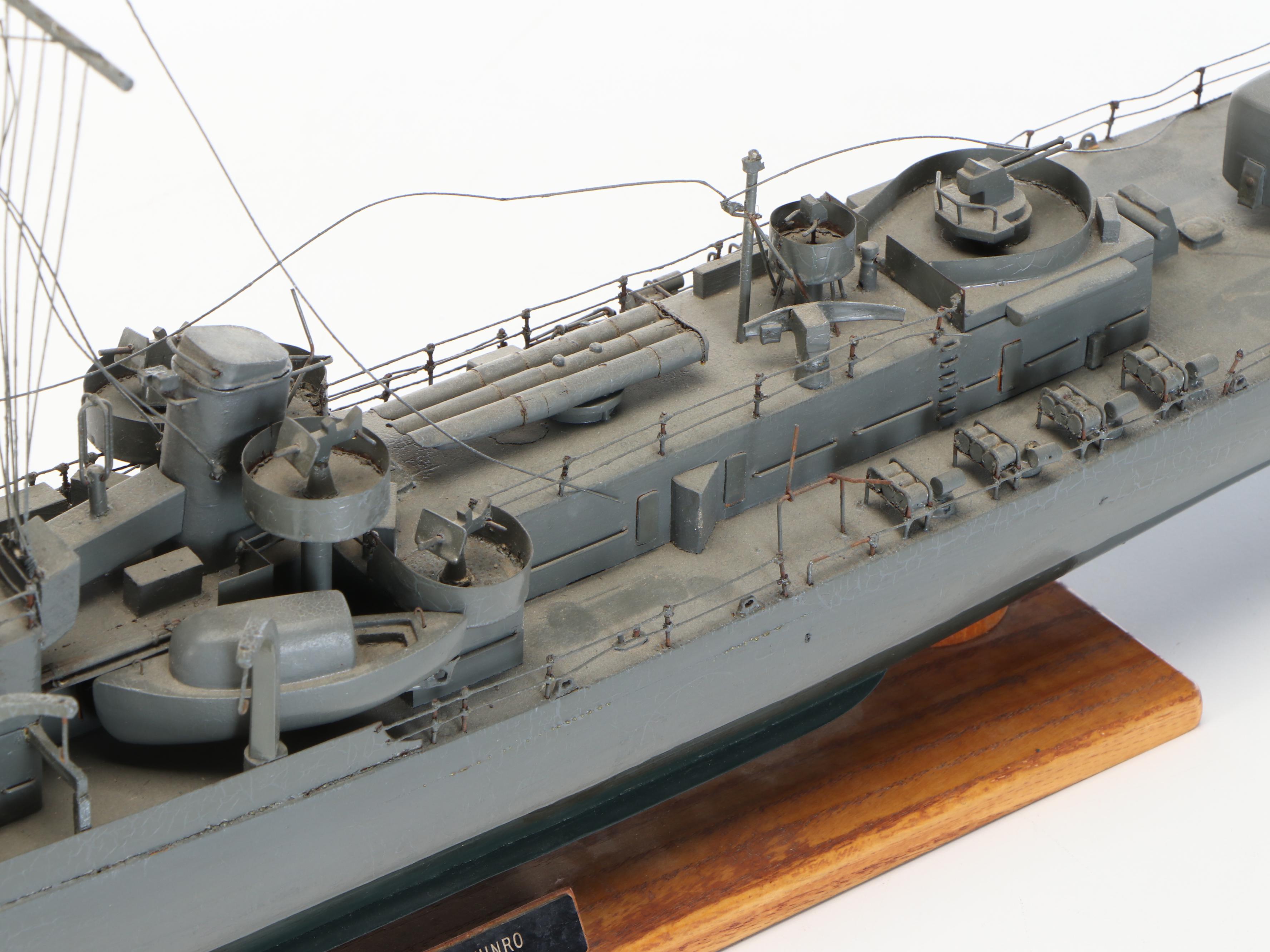Handcrafted USS Douglas A. Munro (DE-422) Model Destroyer