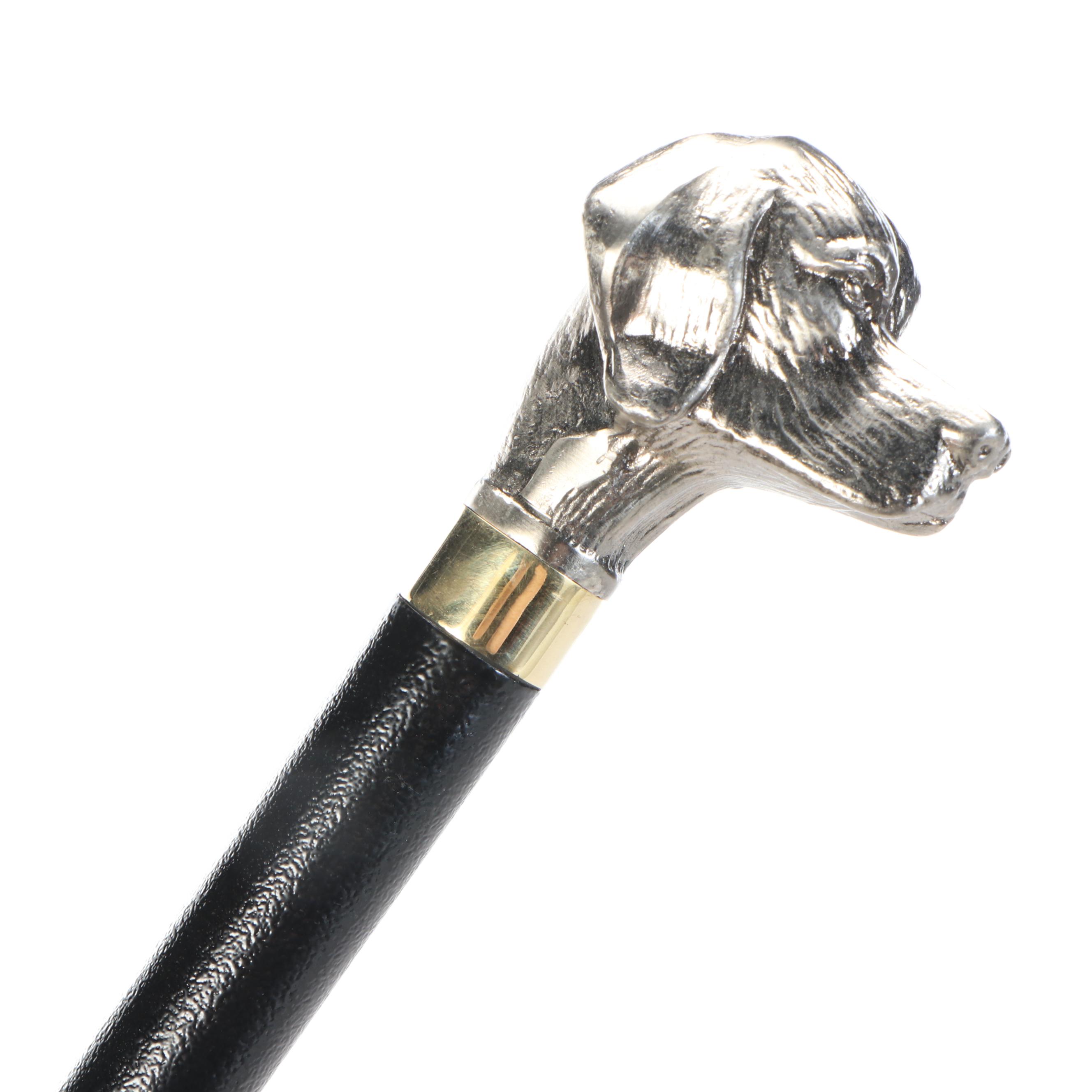 Dog Head Handle Sword Cane