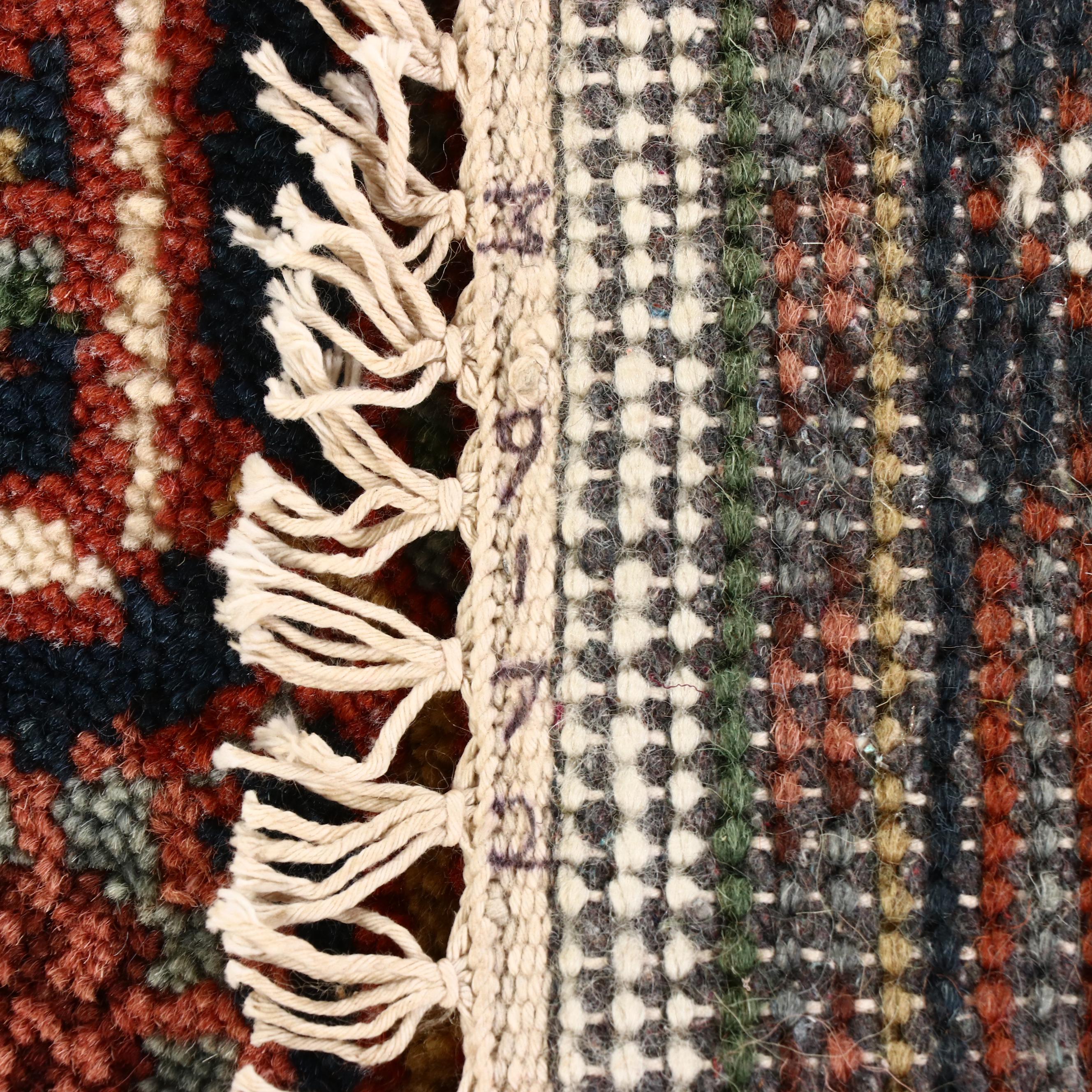 2'7 x 12'2 Hand-Knotted Pakistani Kazak Carpet Runner