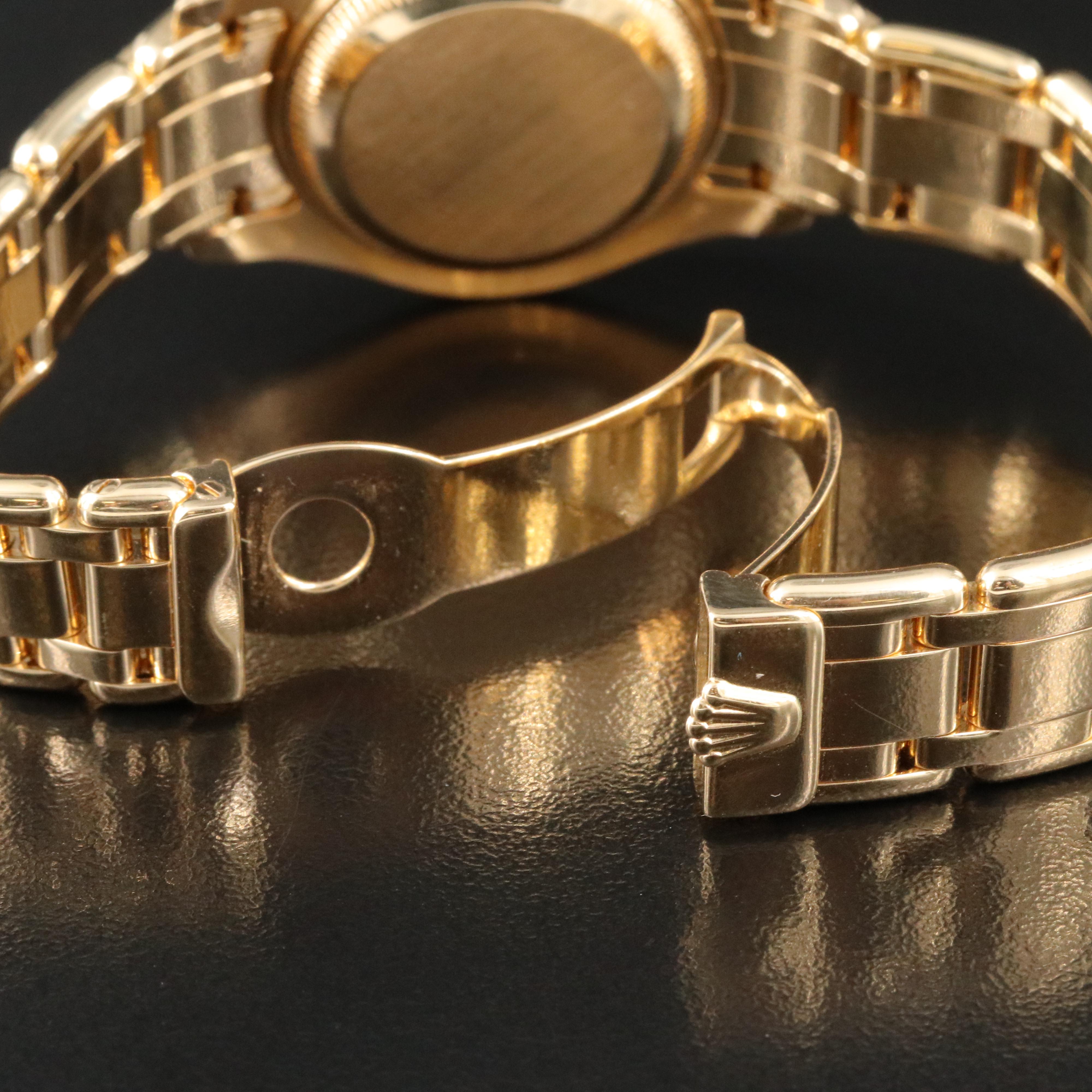 1991 Rolex Custom Diamond Bezel and Dial Pearlmaster Watch