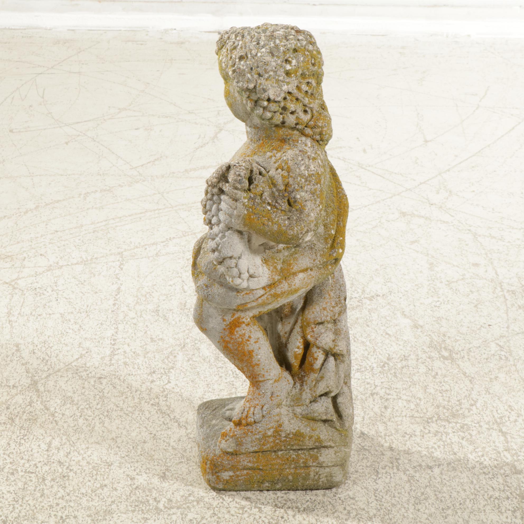 Concrete Bacchus Garden Statue