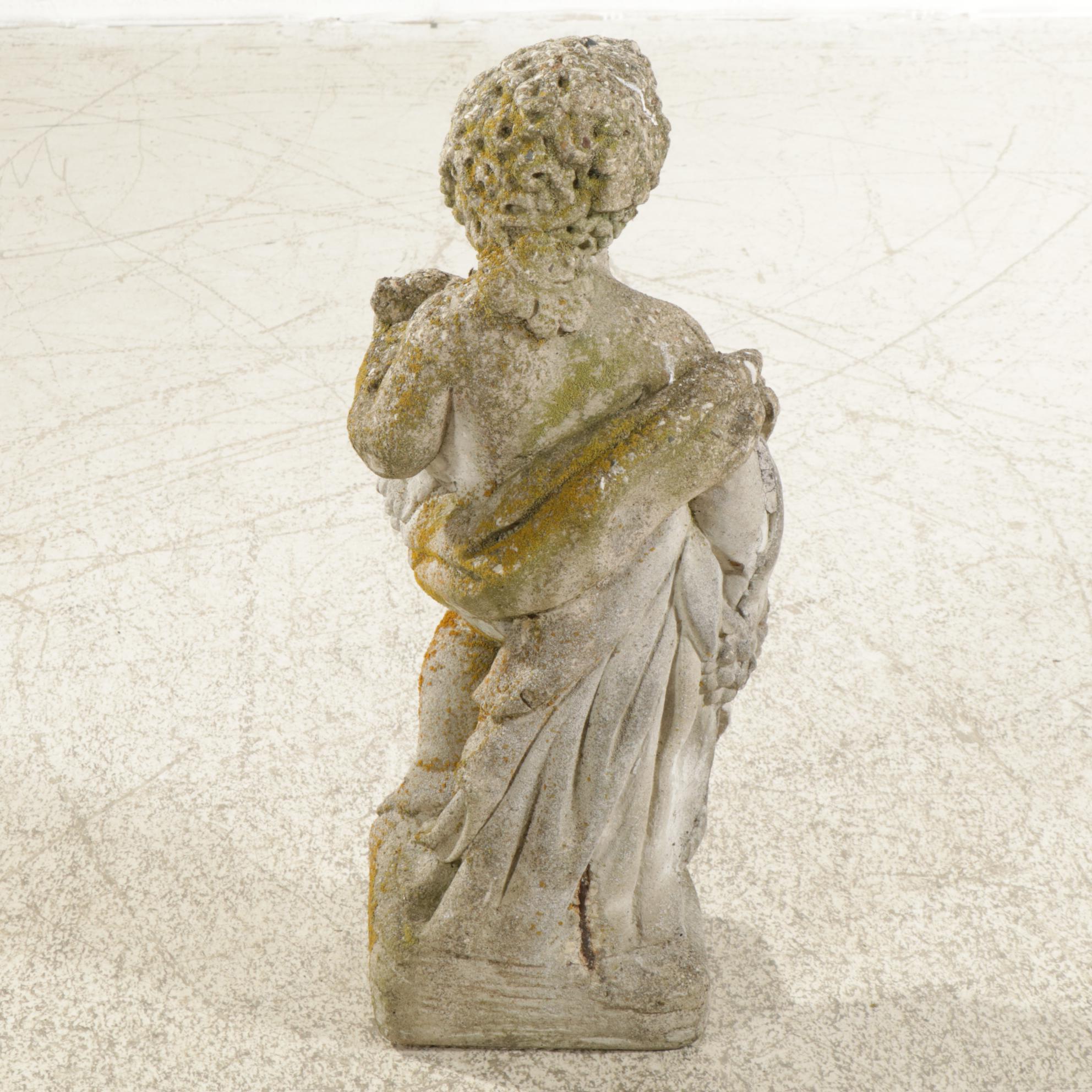 Concrete Bacchus Garden Statue