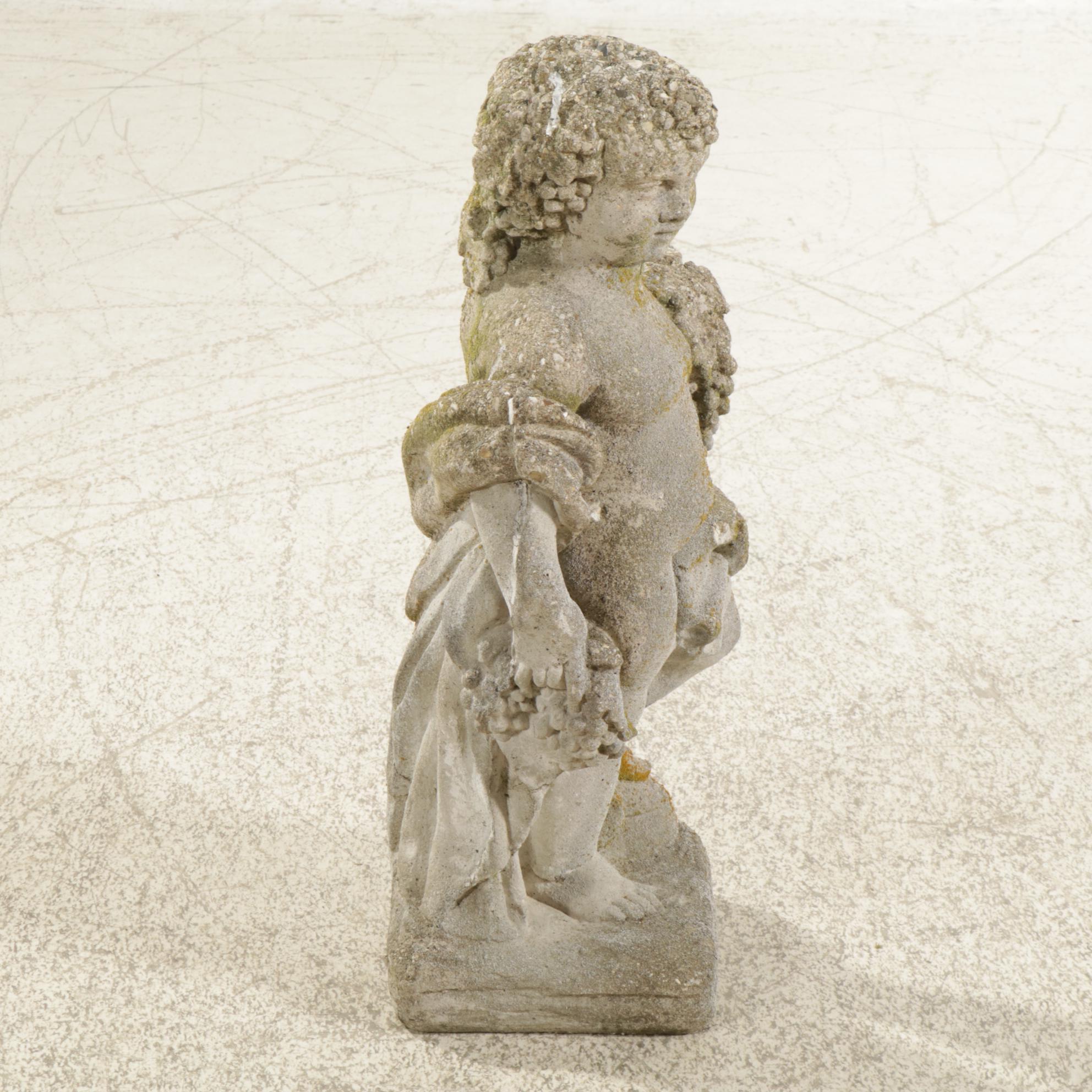 Concrete Bacchus Garden Statue