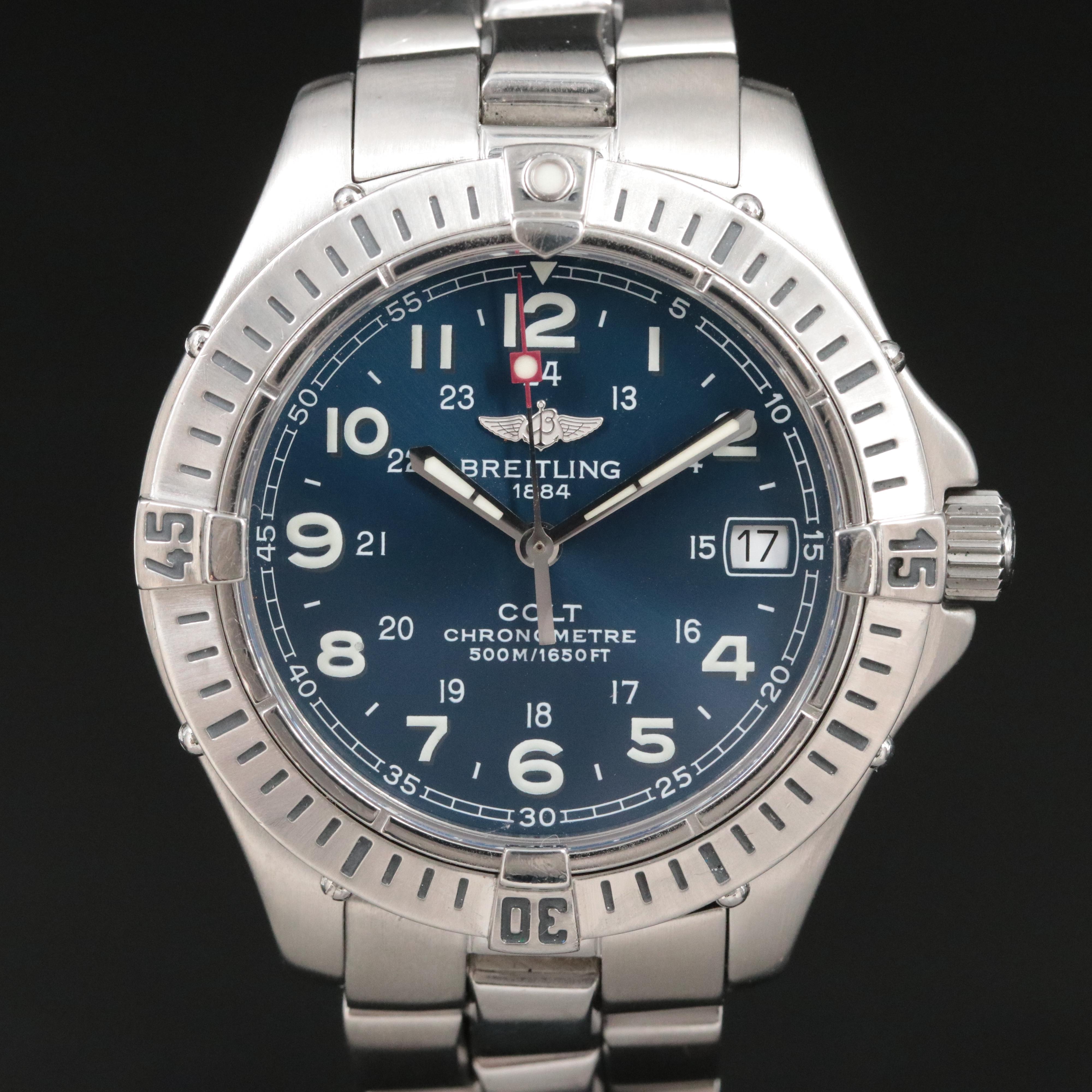 2003 Breitling Colt Quartz Chronometre Date Watch