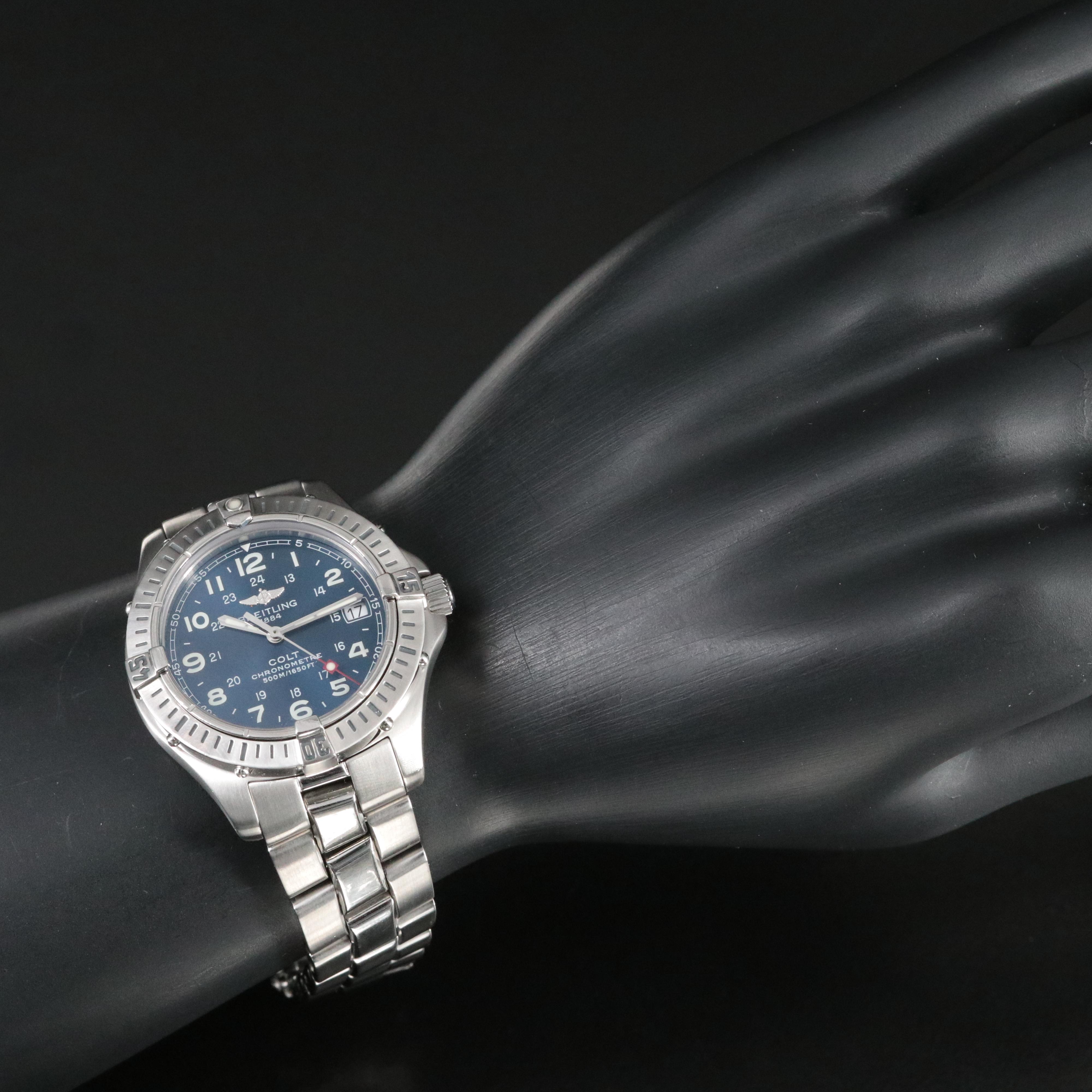 2003 Breitling Colt Quartz Chronometre Date Watch