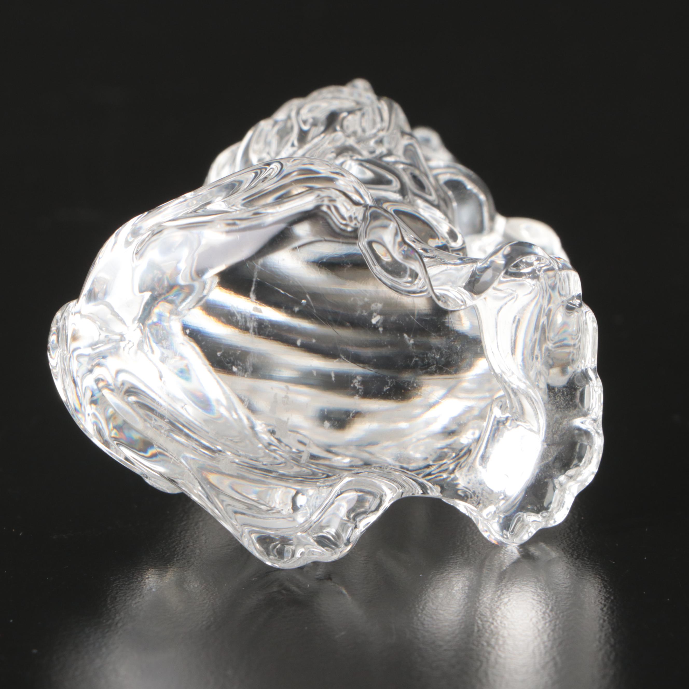 Fenton Glass Bear Figure and Other Crystal Animal Paperweights