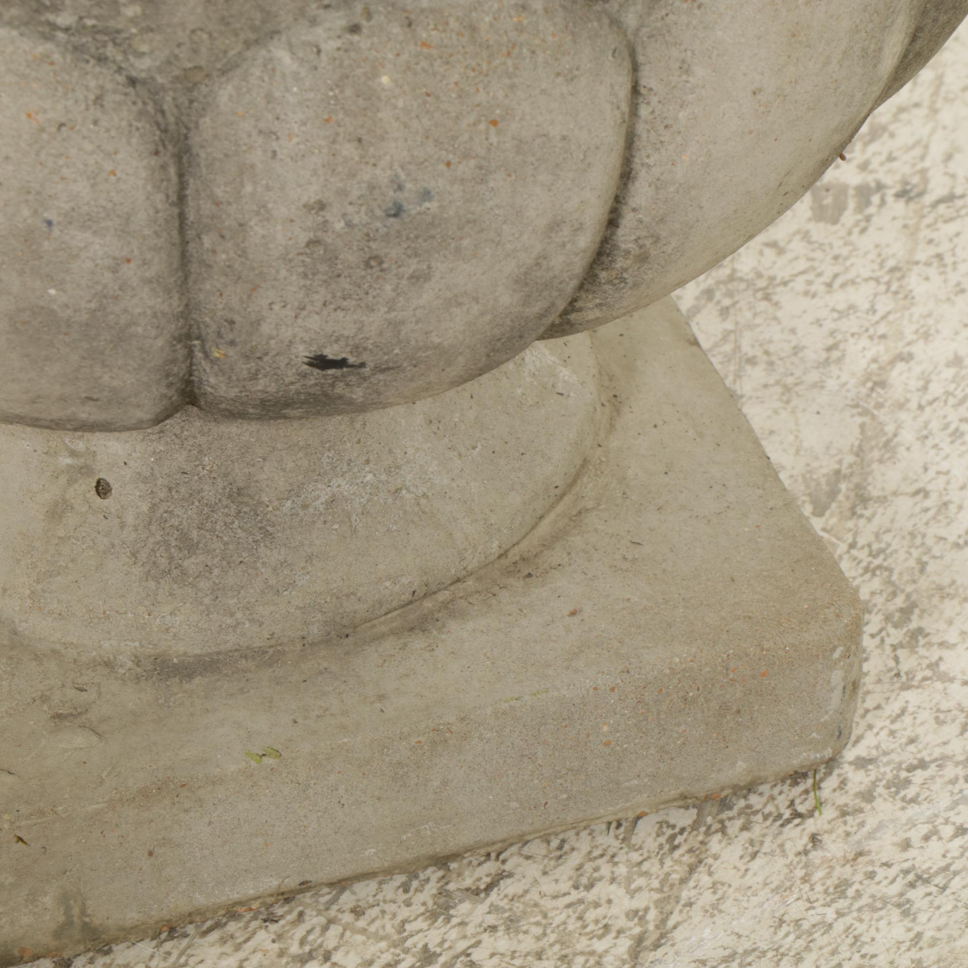 Pair of Concrete Urn-Shaped Garden Planters