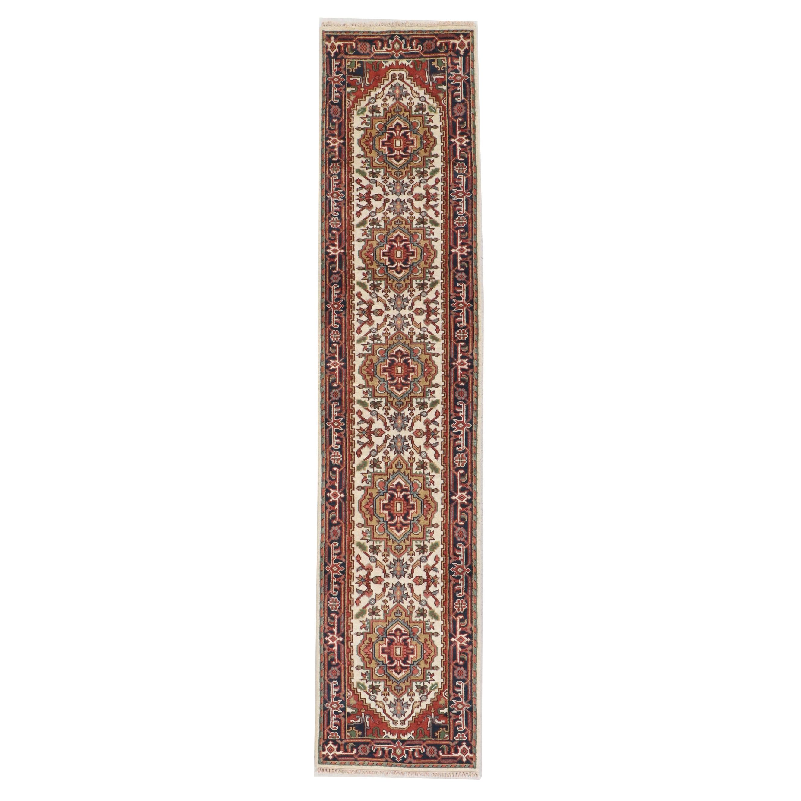 2'7 x 12'2 Hand-Knotted Pakistani Kazak Carpet Runner