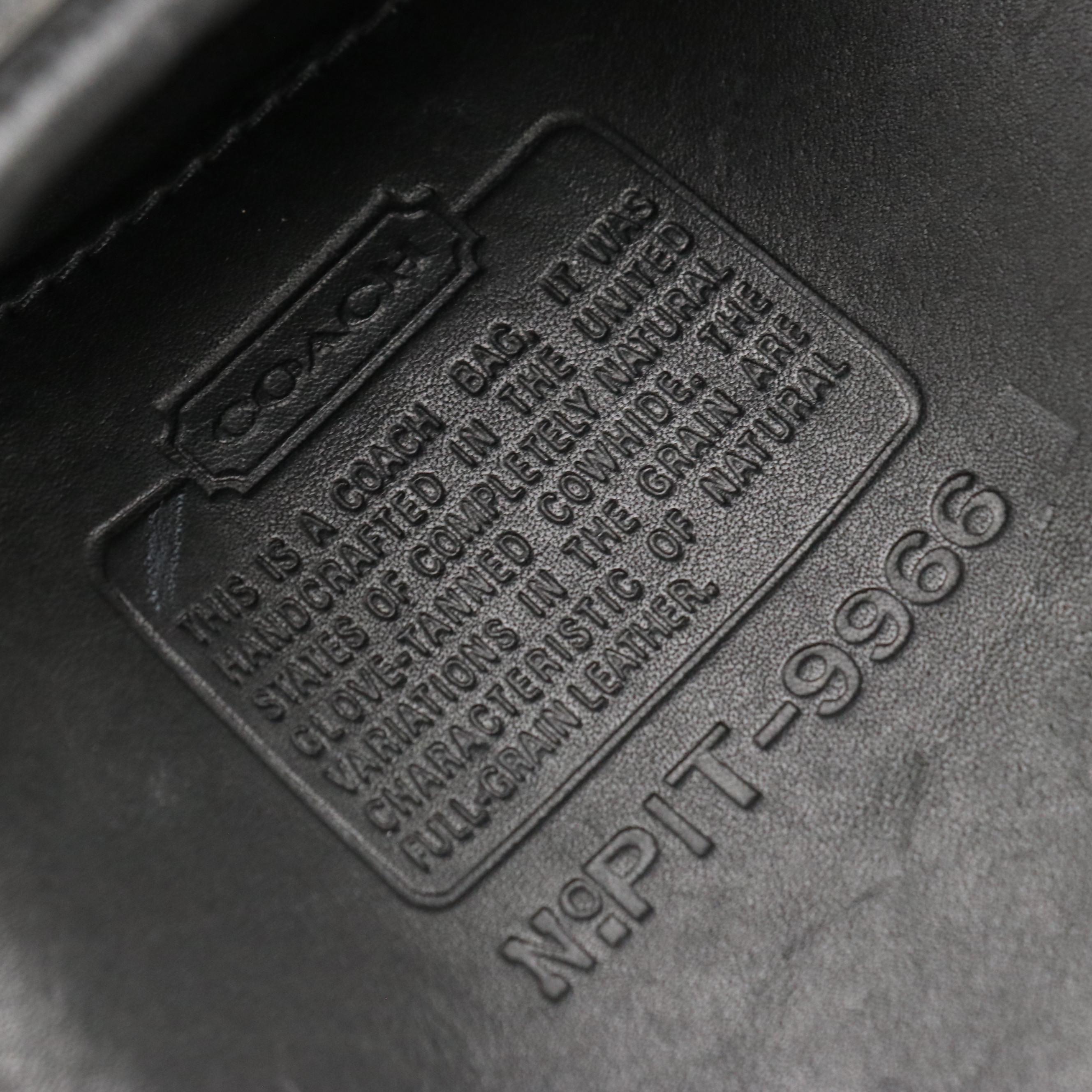 Coach Legacy Zip Shoulder Bag 9966 in Glove-Tanned Cowhide, Made in USA