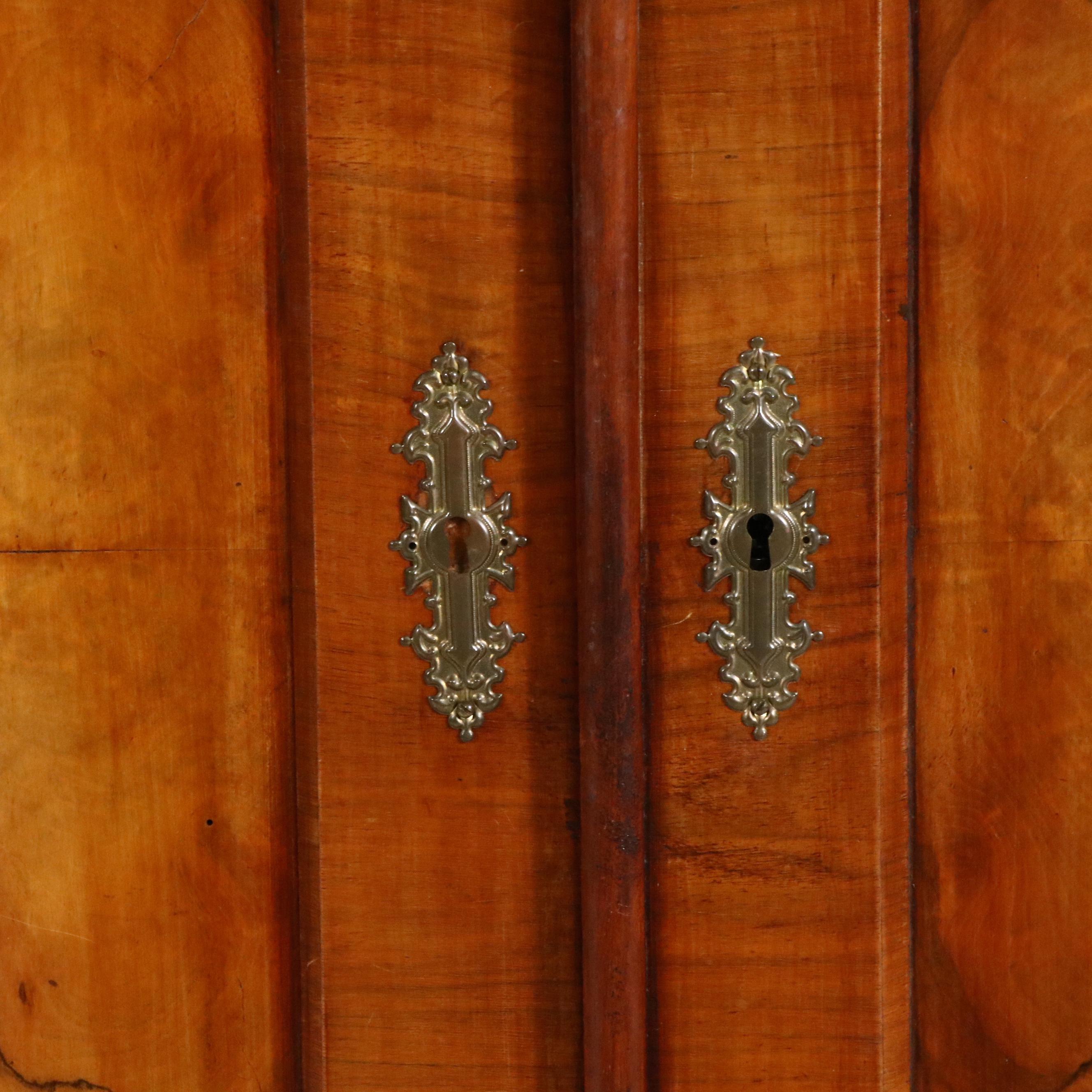 Late Victorian Burl Wood Armoire, Late 19th/ Early 20th Century