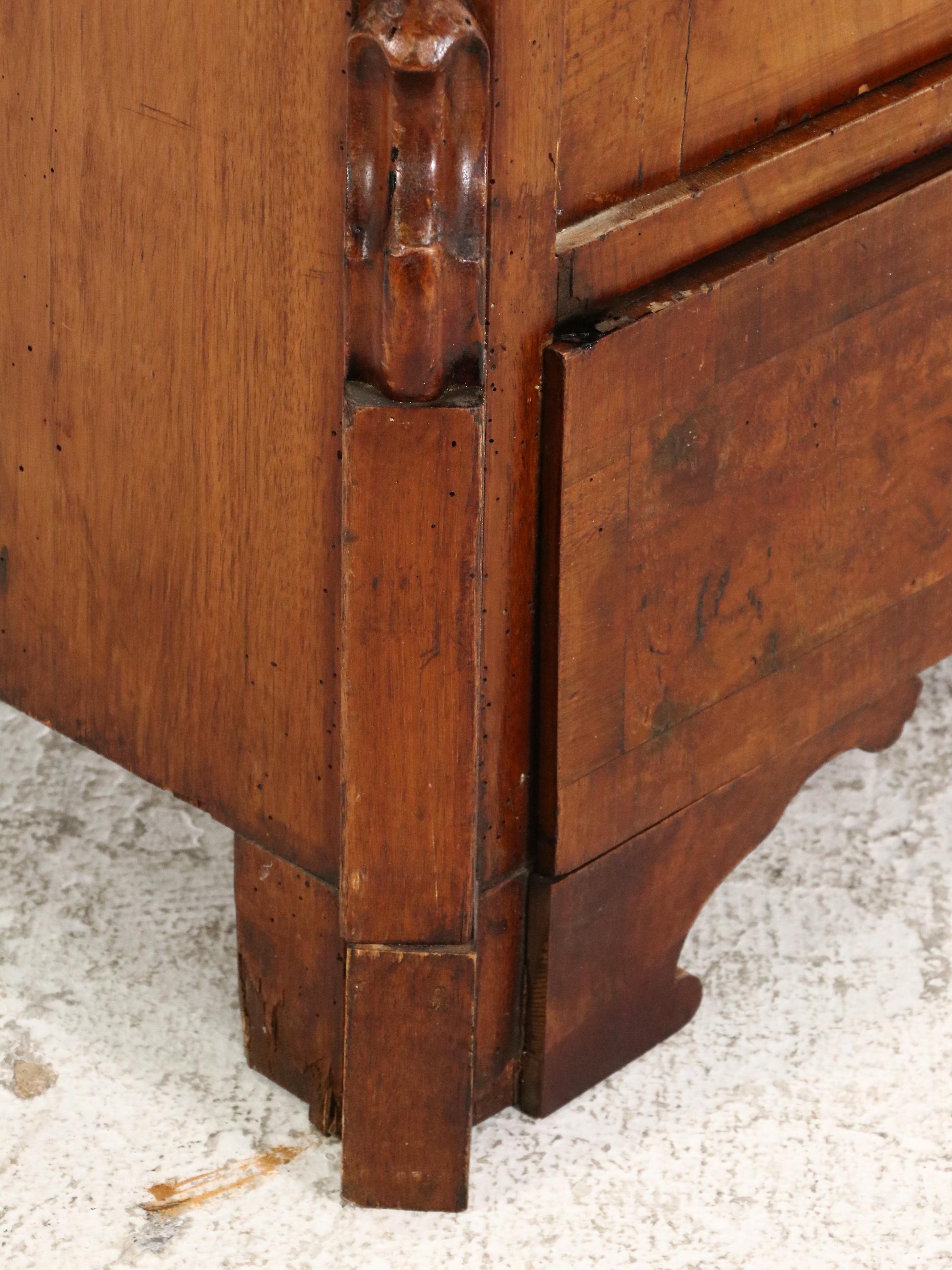 Late Victorian Burl Wood Armoire, Late 19th/ Early 20th Century
