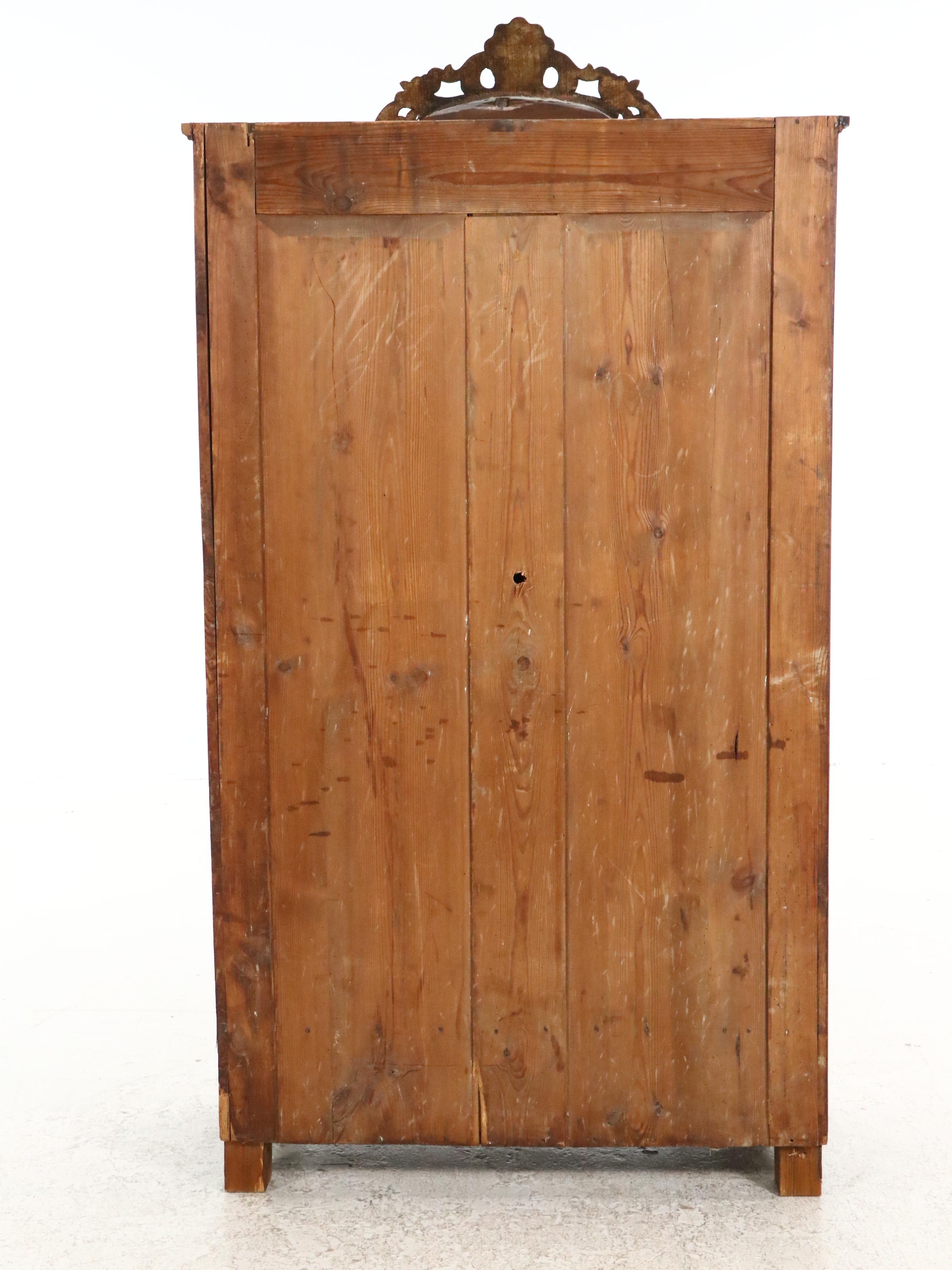 Late Victorian Burl Wood Armoire, Late 19th/ Early 20th Century