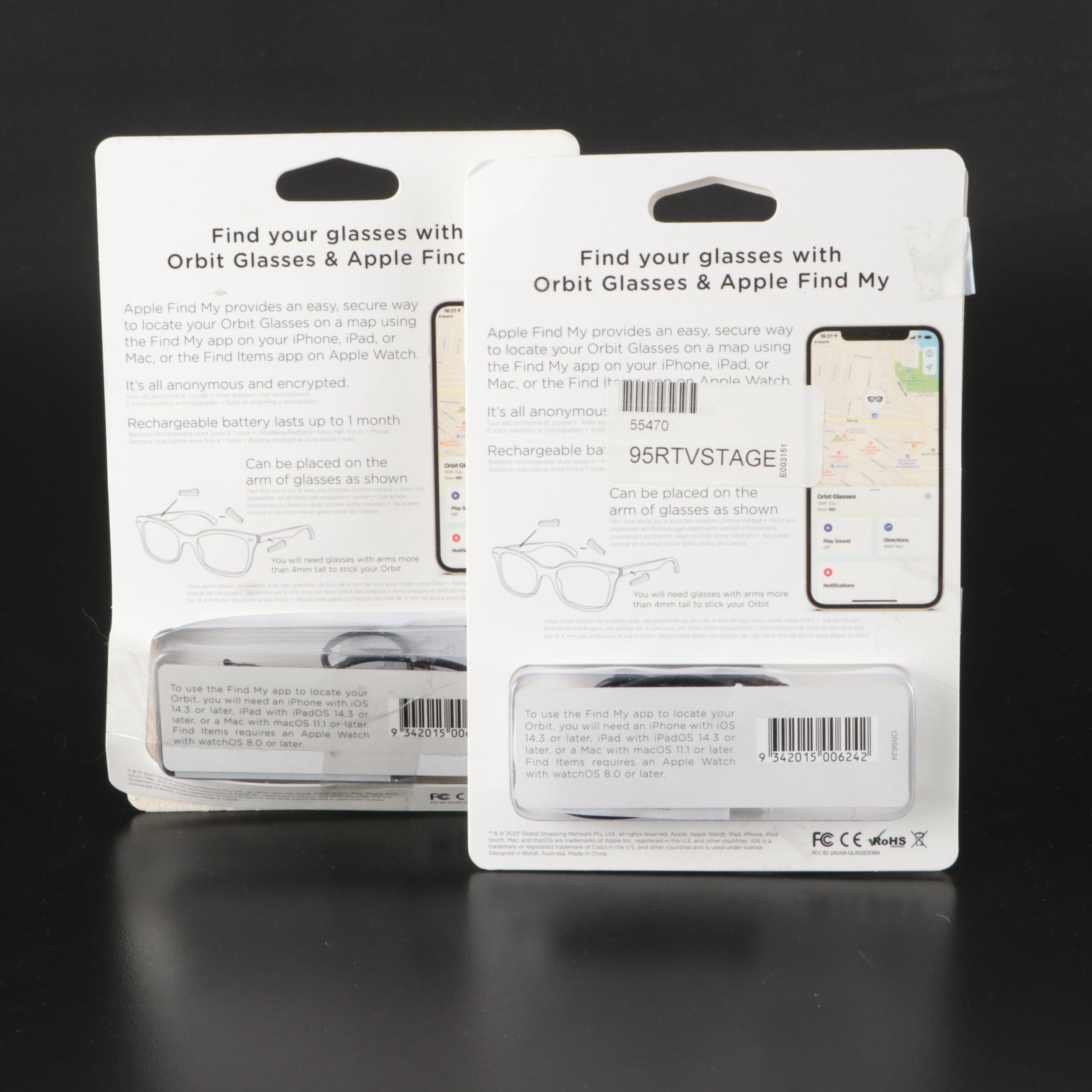 Pair of Orbit Glasses Trackers