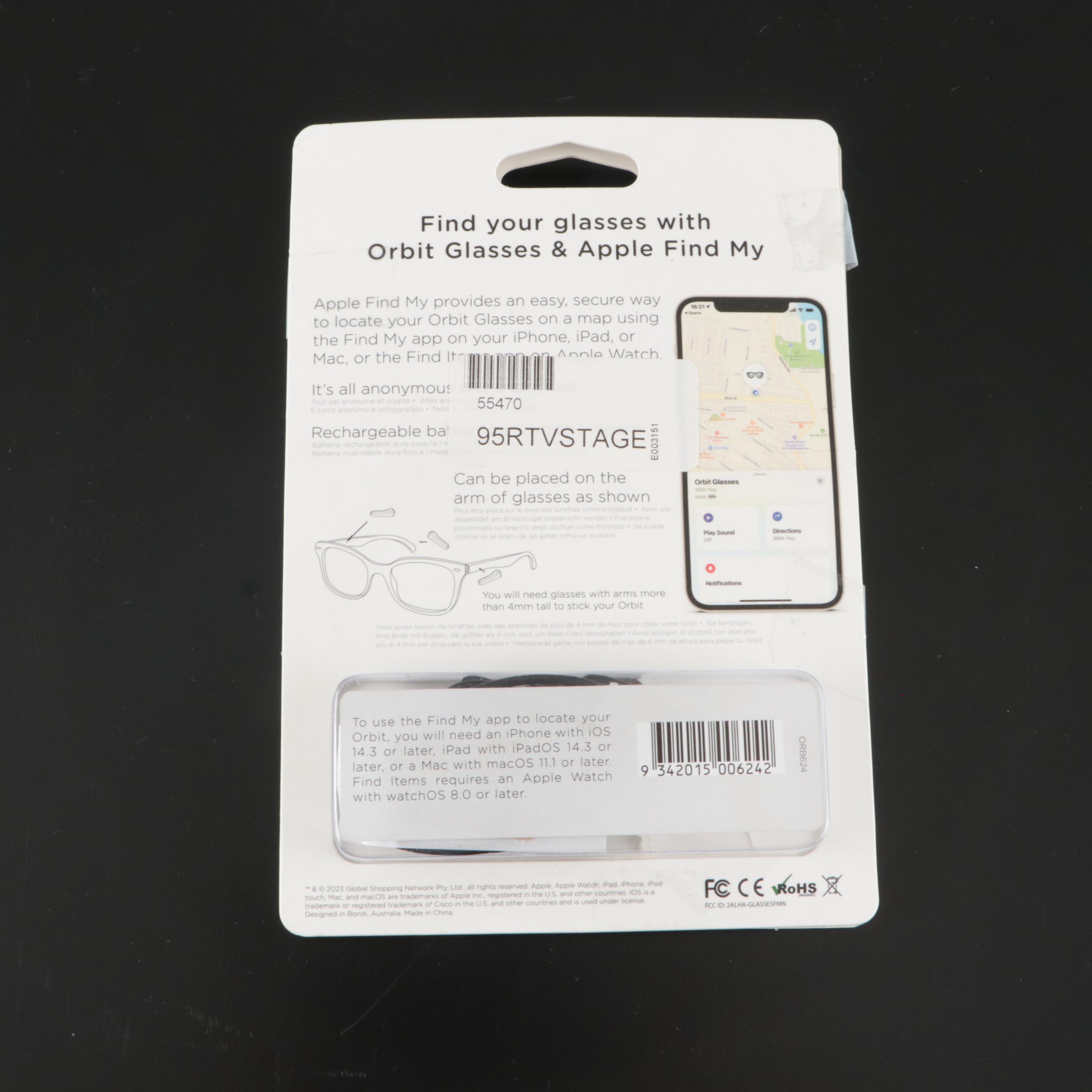 Pair of Orbit Glasses Trackers