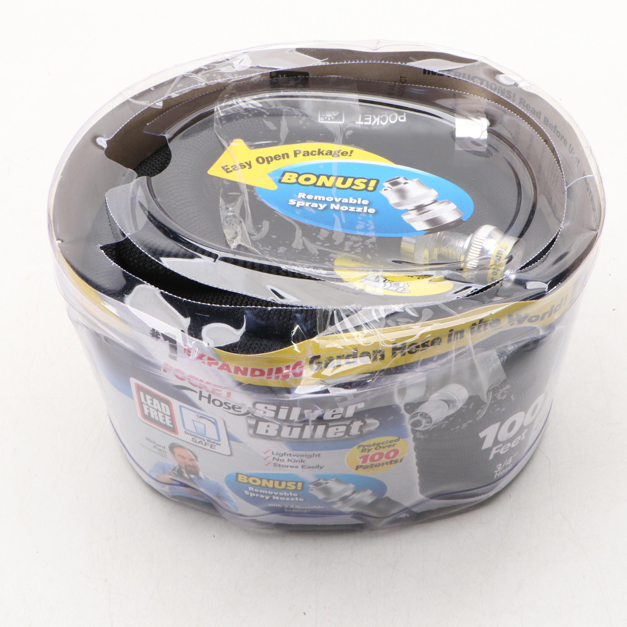 Rocket Hose Silver Bullet 100' Expanding Garden Hose