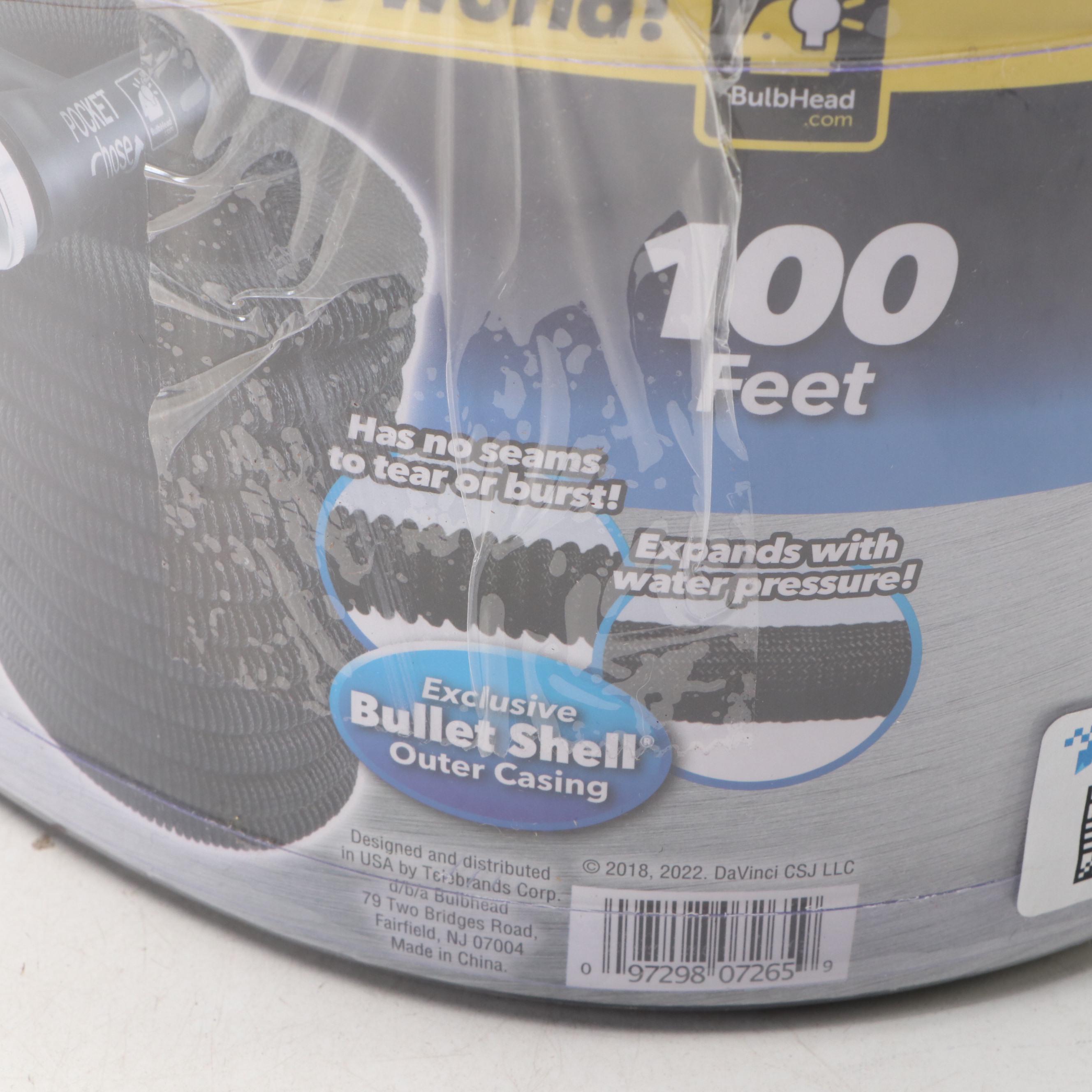 Rocket Hose Silver Bullet 100' Expanding Garden Hose
