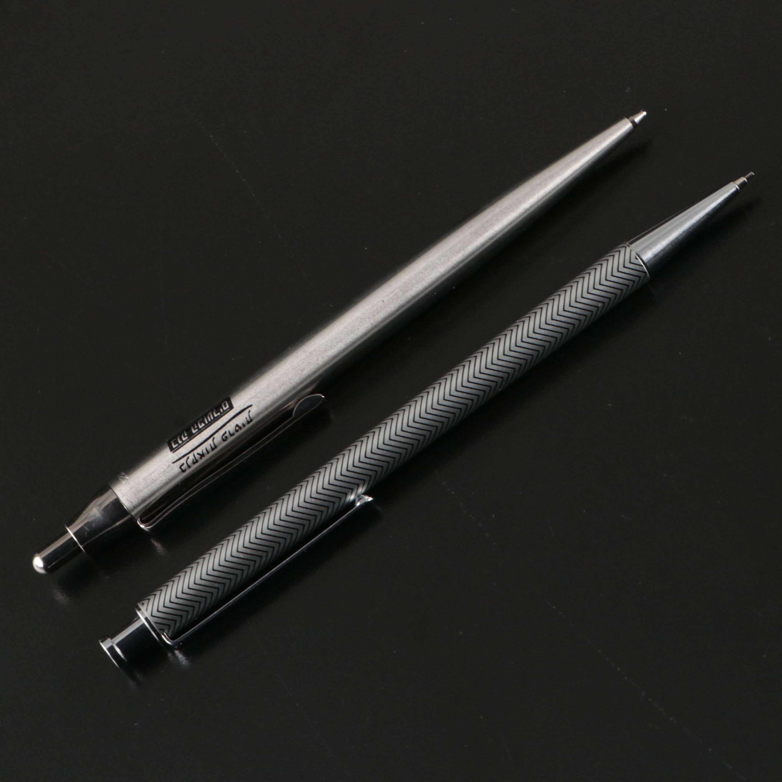 Parker Fountain and Inoxcrom Ballpoint Pens, Lamy Mechanical Pencil & Case