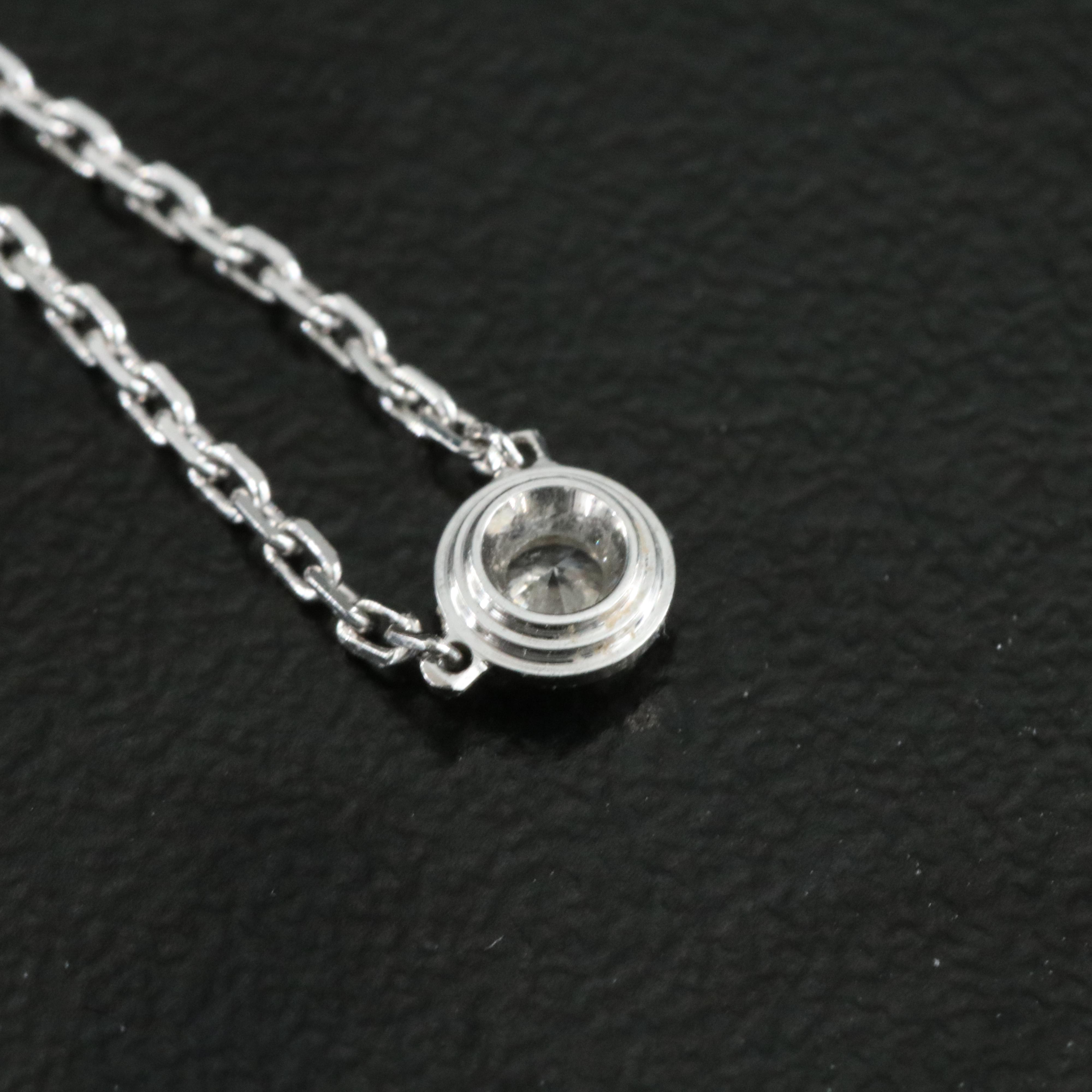 Cartier D'Amour 18K Diamond Solitaire Necklace