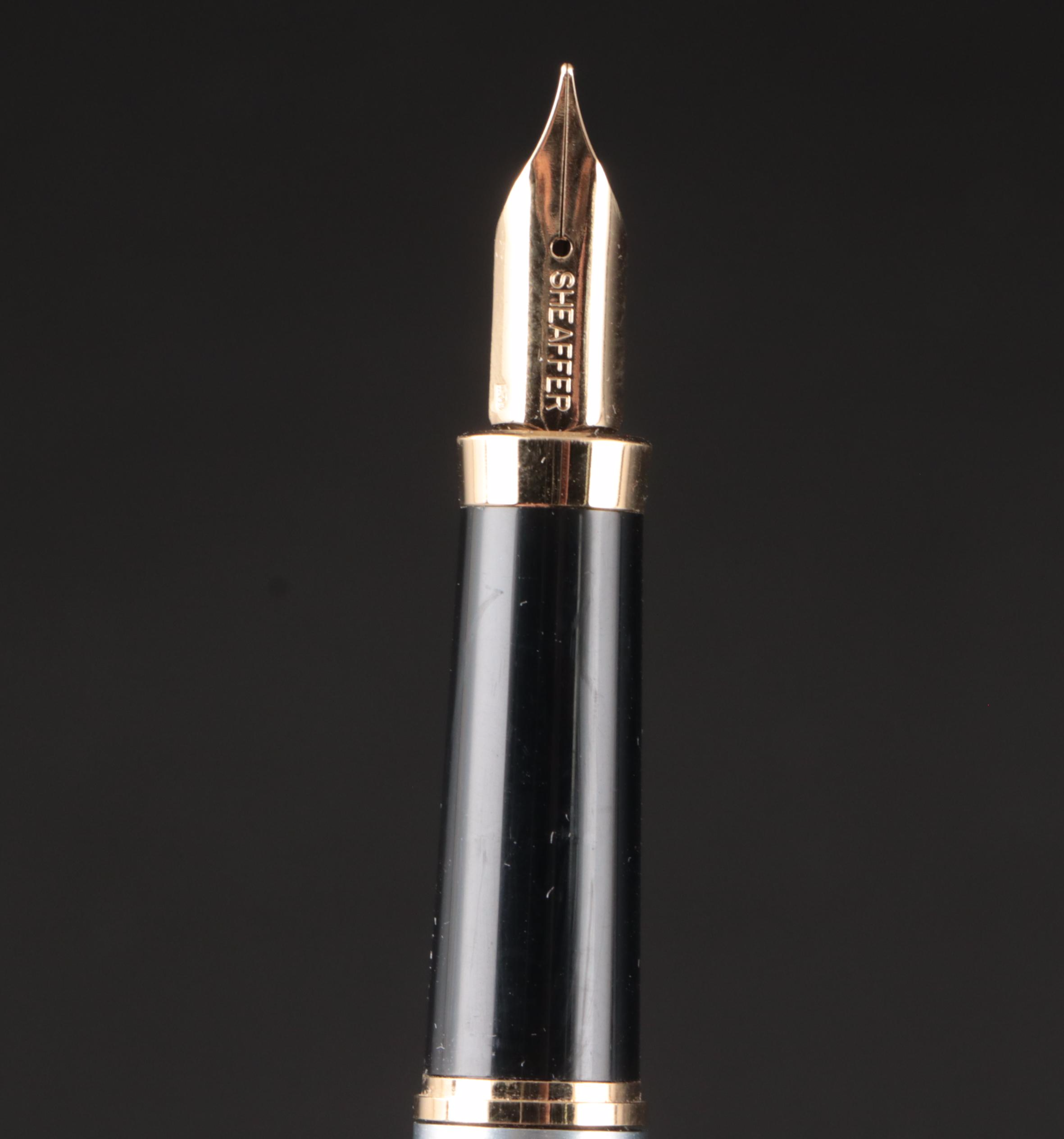 Sheaffer and Parker Ballpoint and Fountain Pens with Pen Case