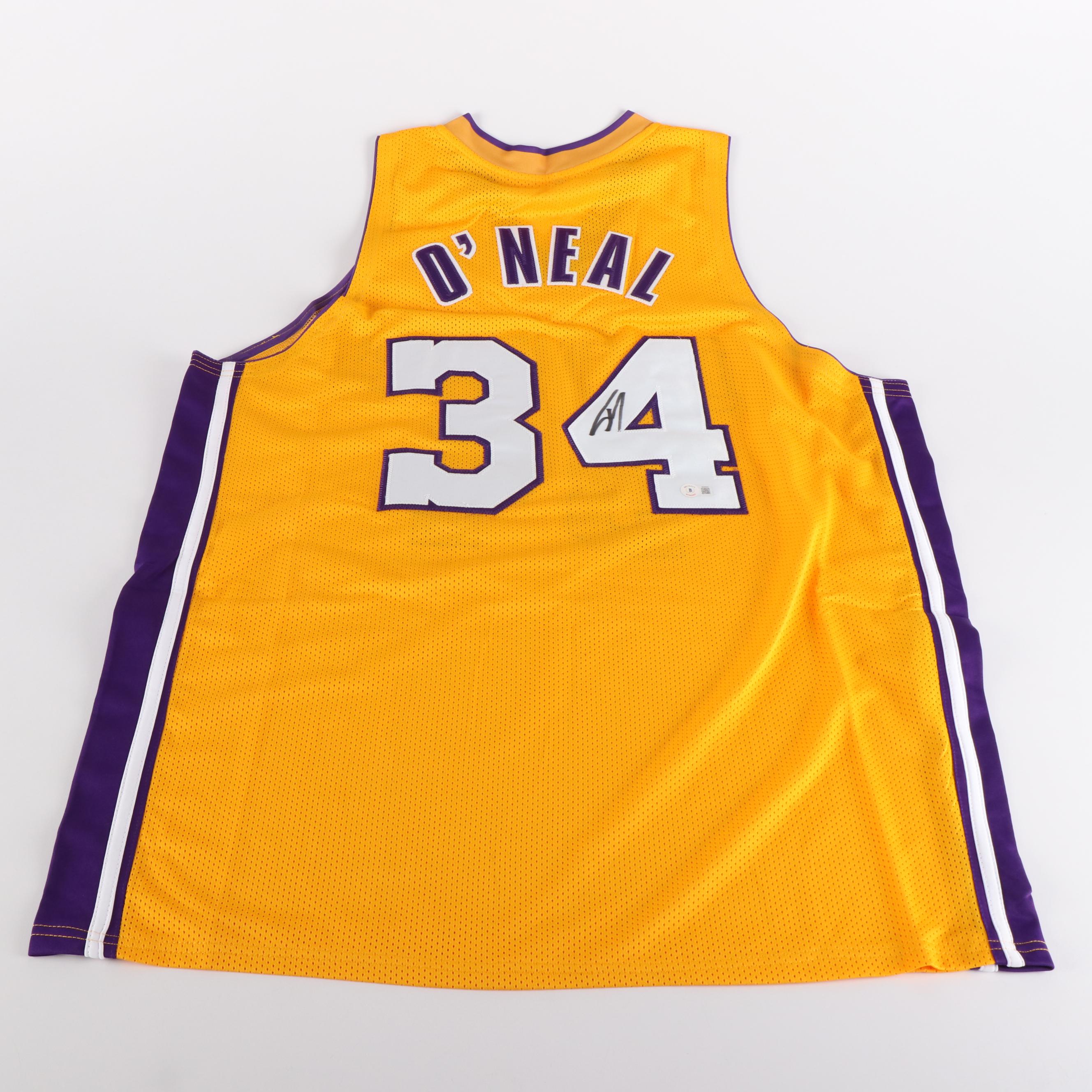 Shaquille O’Neal Signed Los Angeles Lakers Basketball Jersey, Beckett