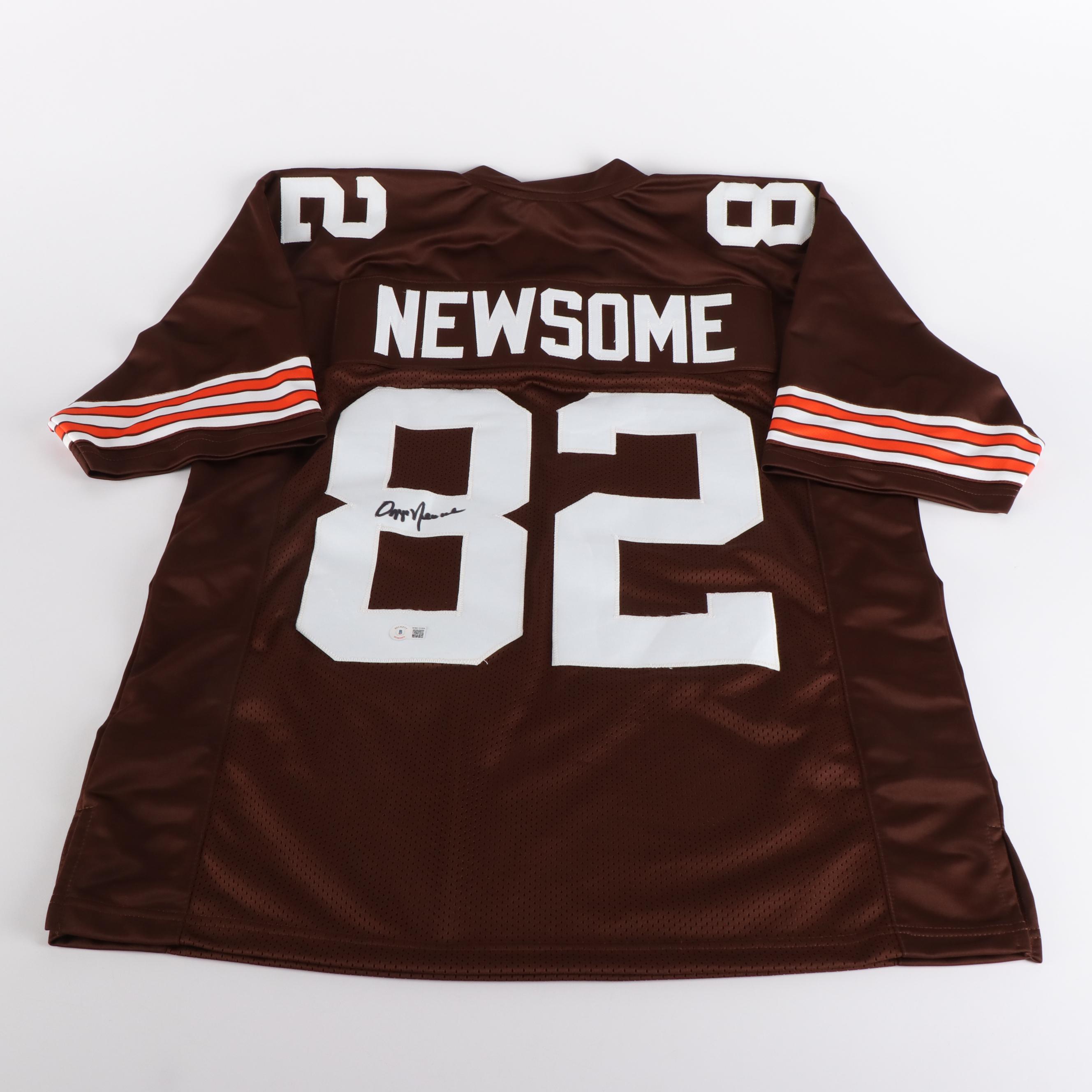 Ozzie Newsome Signed Cleveland Browns Football Jersey, Beckett