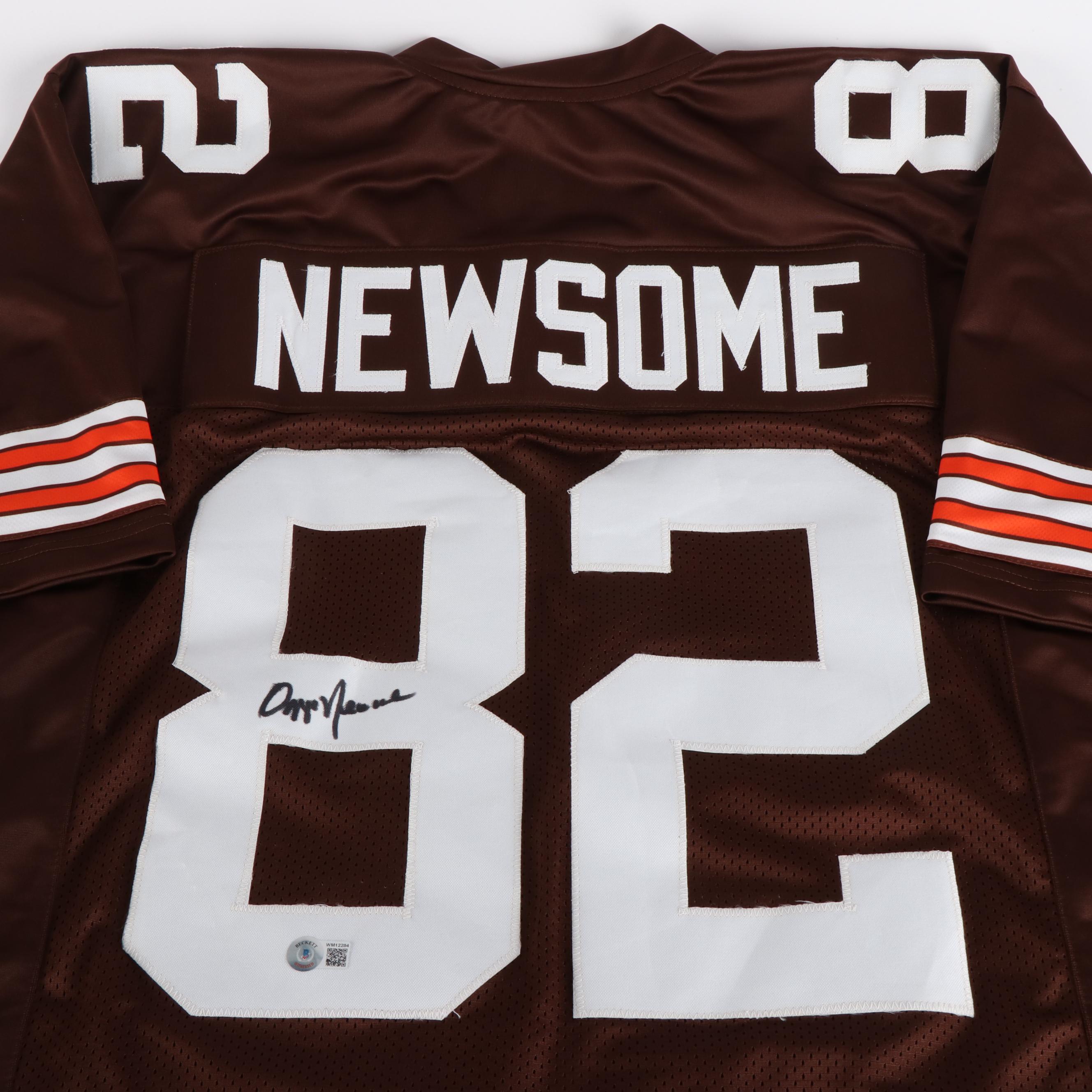 Ozzie Newsome Signed Cleveland Browns Football Jersey, Beckett